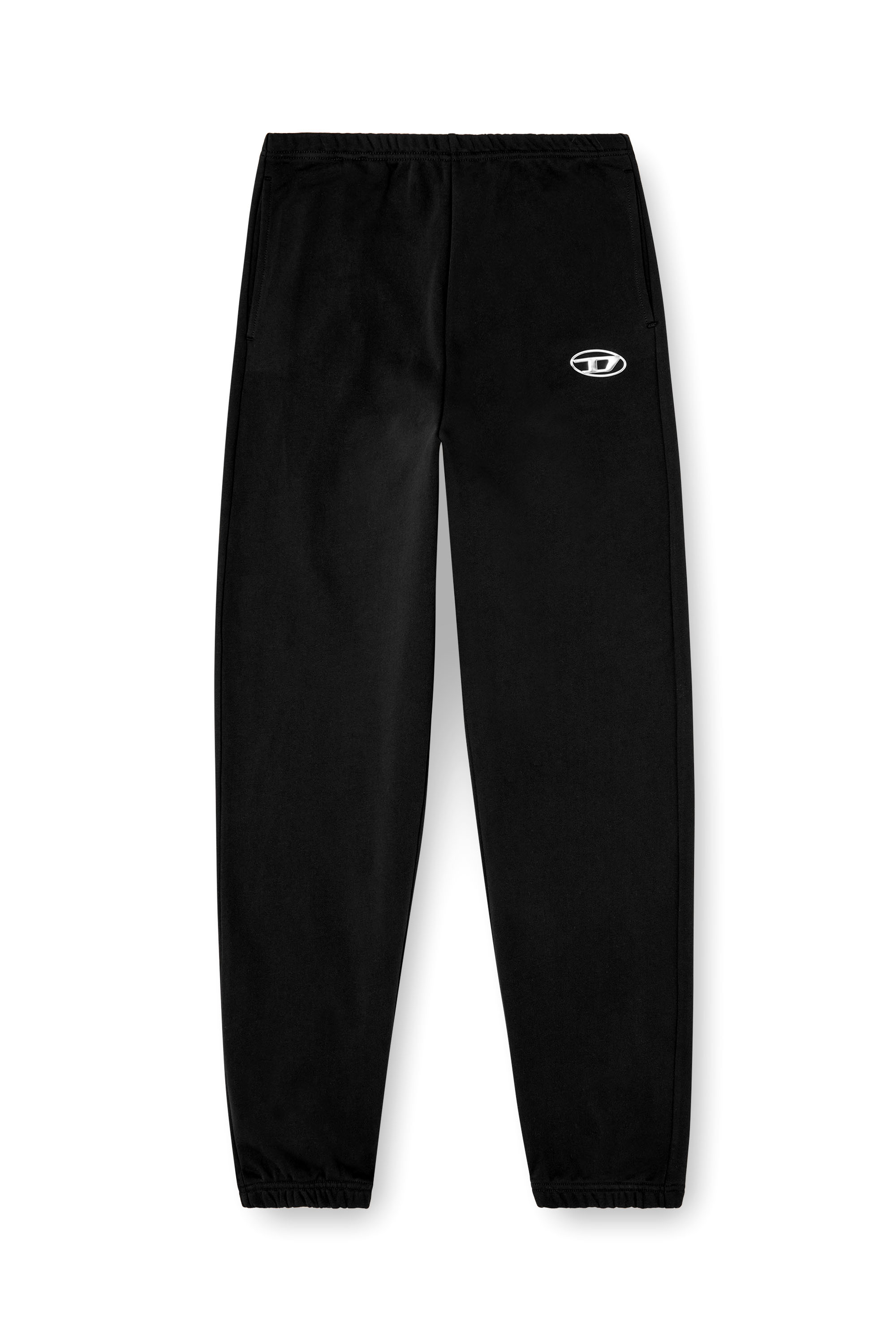 P-LACYN-OD, Black Diesel - P-LACYN-OD, Woman's Sweatpants with metal-effect Oval D logo in Black - 2
