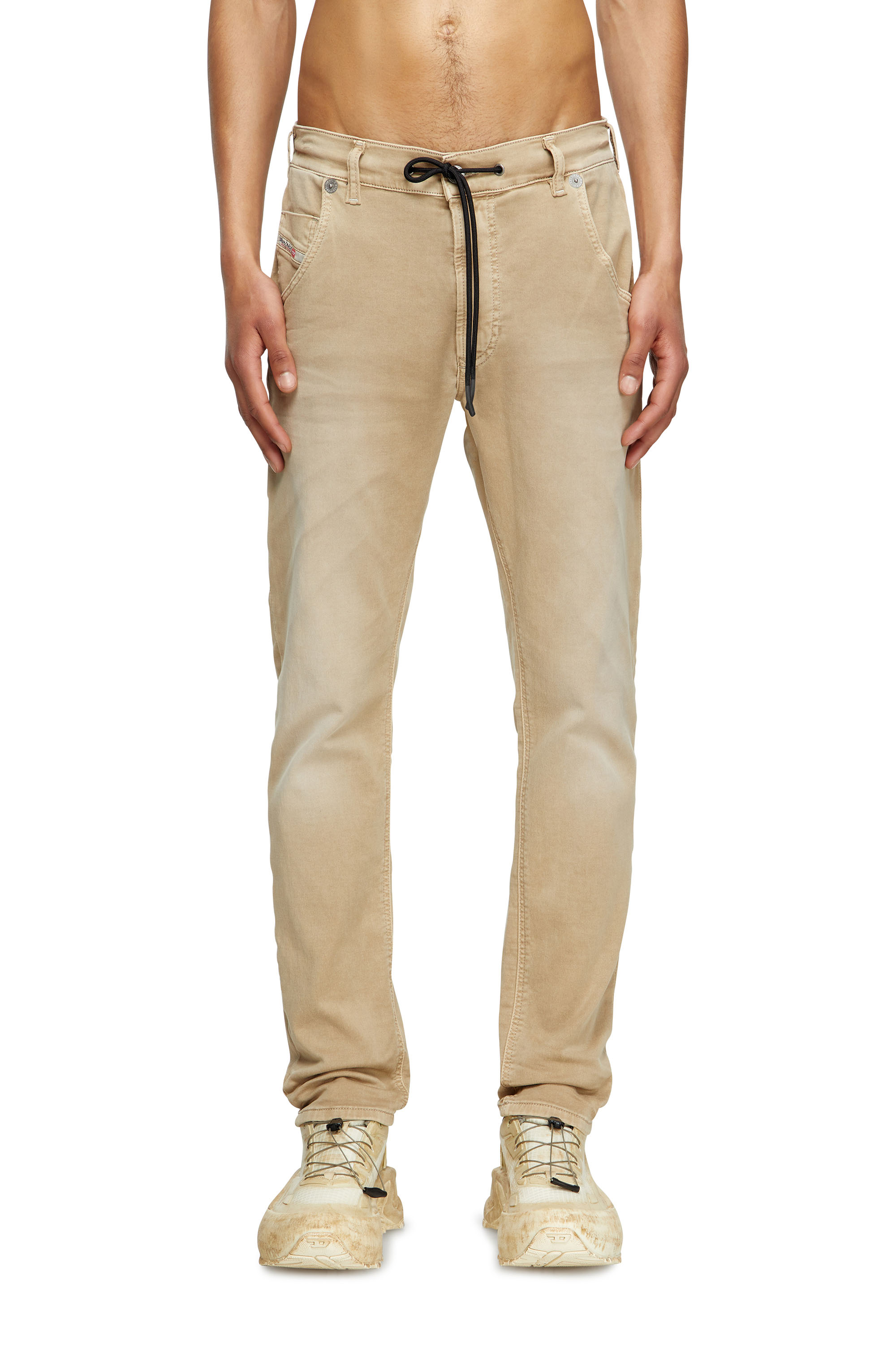 Diesel - Man's Regular 2032 D-Krooley Joggjeans® 0670M, Beige - 3