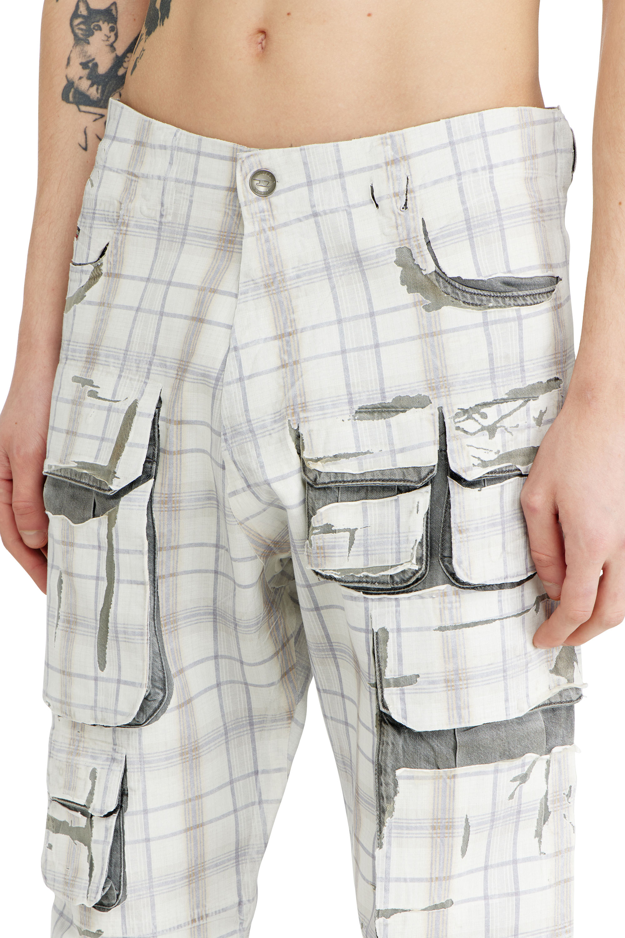 Diesel - Man's Slim Jeans D-DAREK 068WA, Light Grey - 4