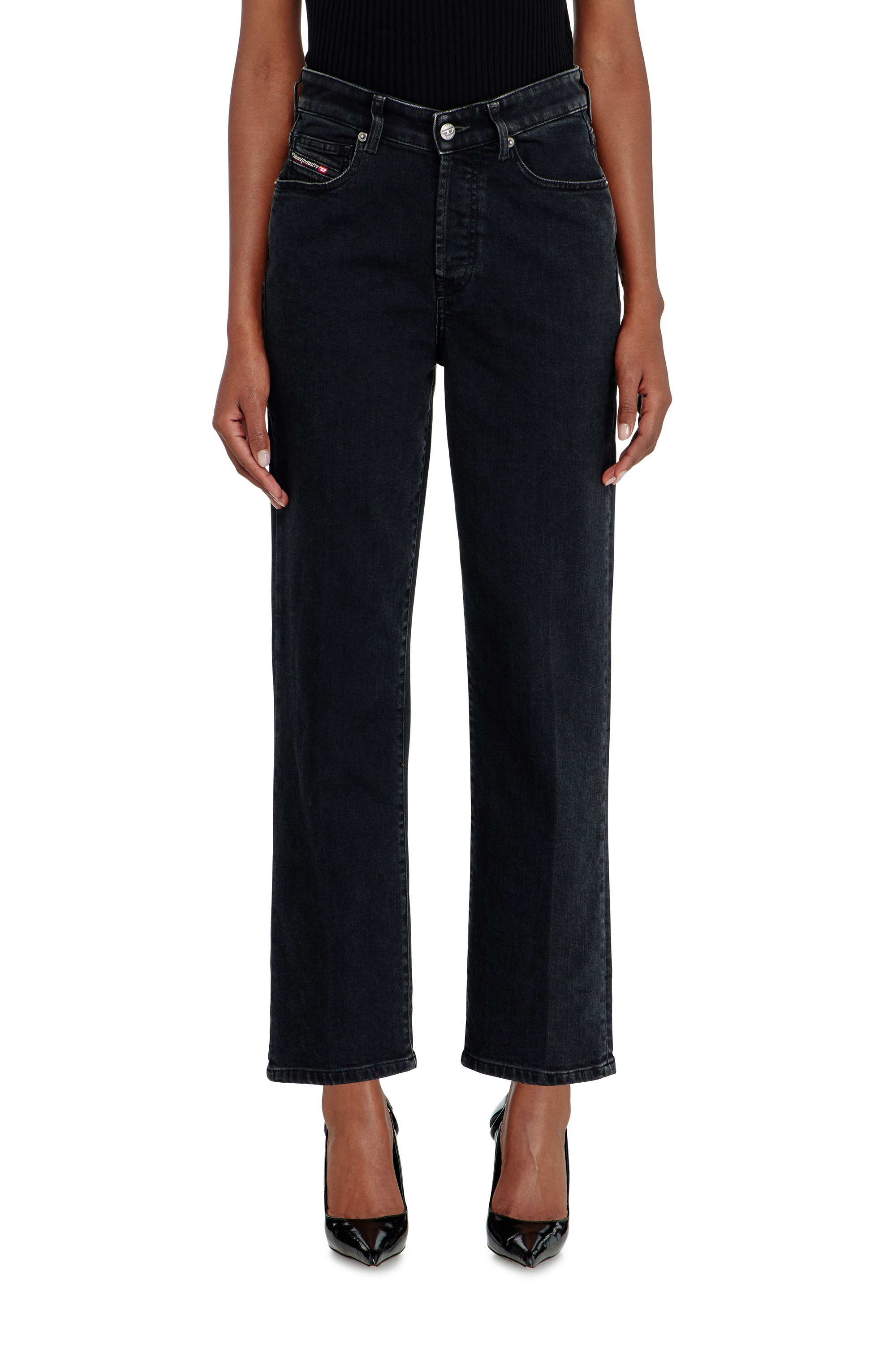 Diesel - Woman's Regular Jeans 1981 D-Went 09N89, Black/Dark grey - 4