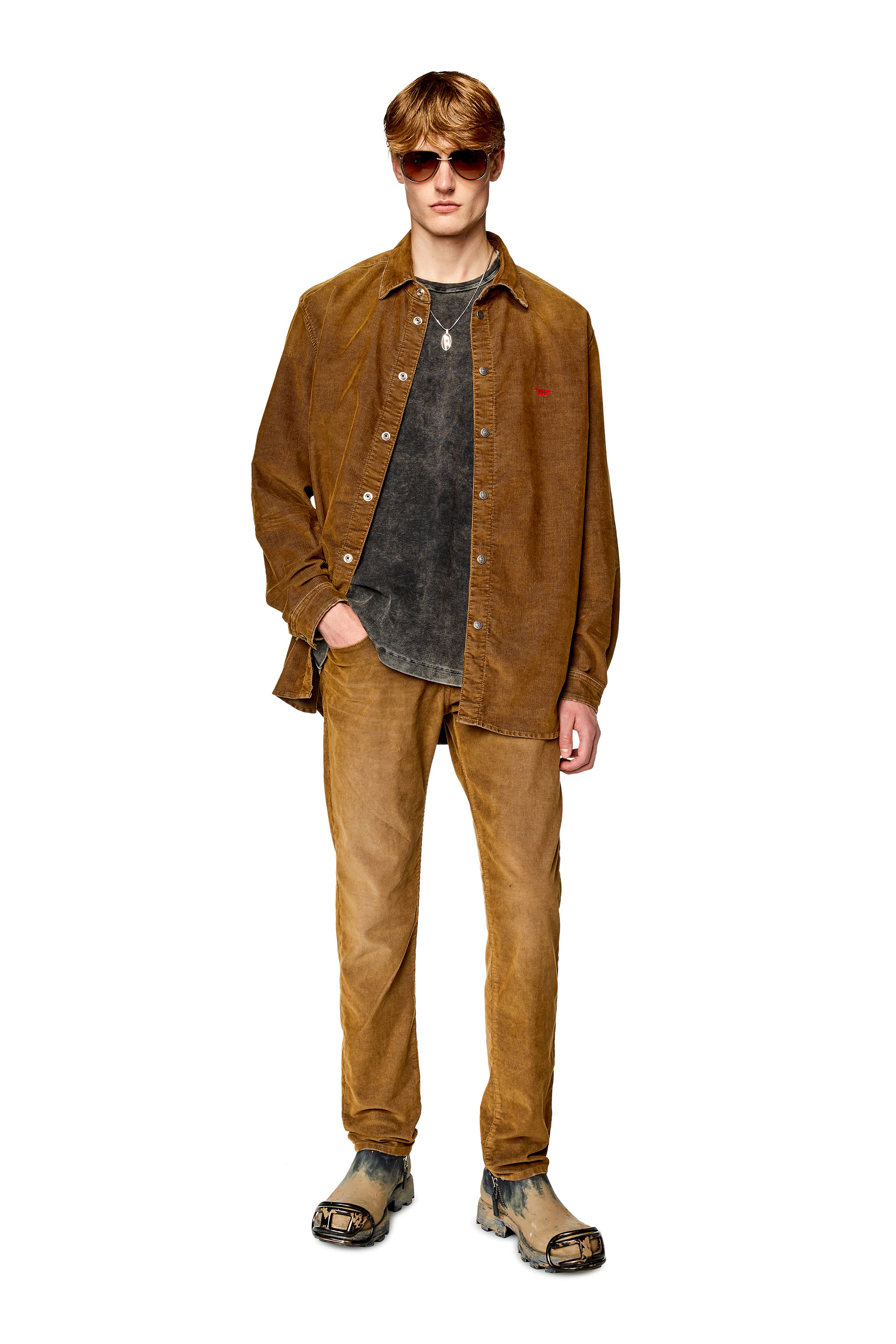 Diesel - Slim Jeans 2019 D-Strukt 003GJ, Light Brown - Image 4