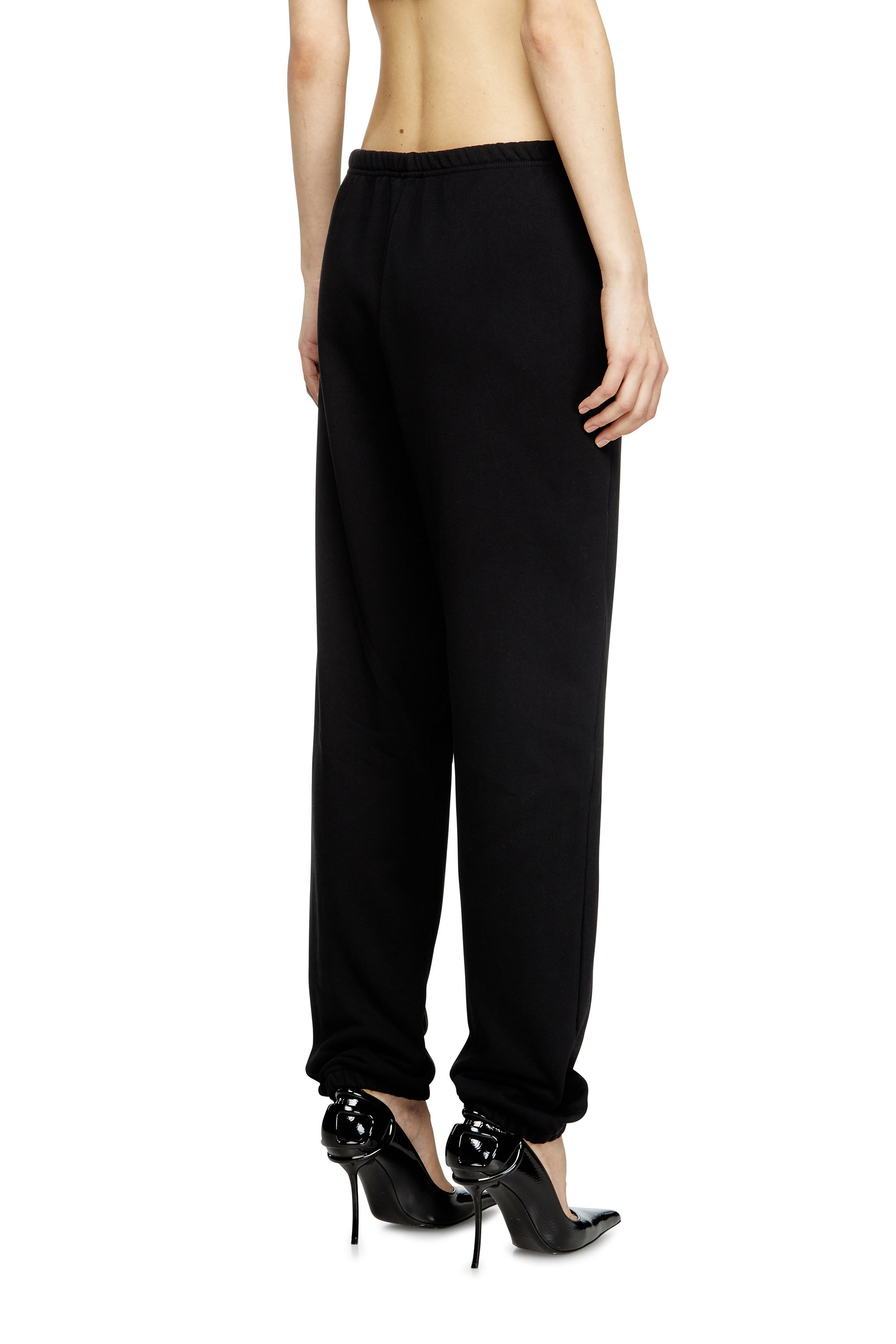 P-LACYN-OD, Black Diesel - P-LACYN-OD, Woman's Sweatpants with metal-effect Oval D logo in Black - 4