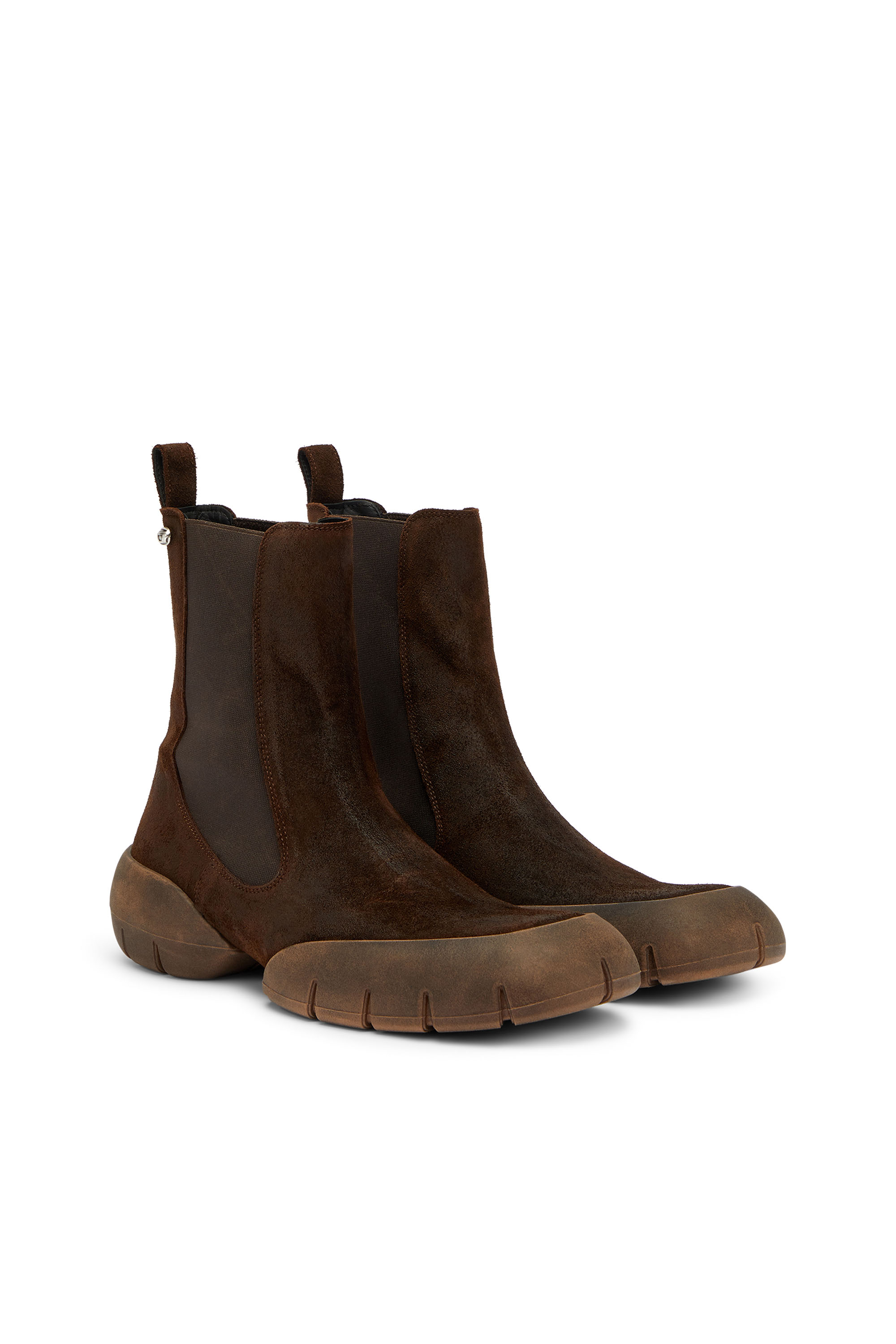 Diesel - D-MATHIEU CH, Man's D-Mathieu - Suede boots with rubber outsole in null - 2