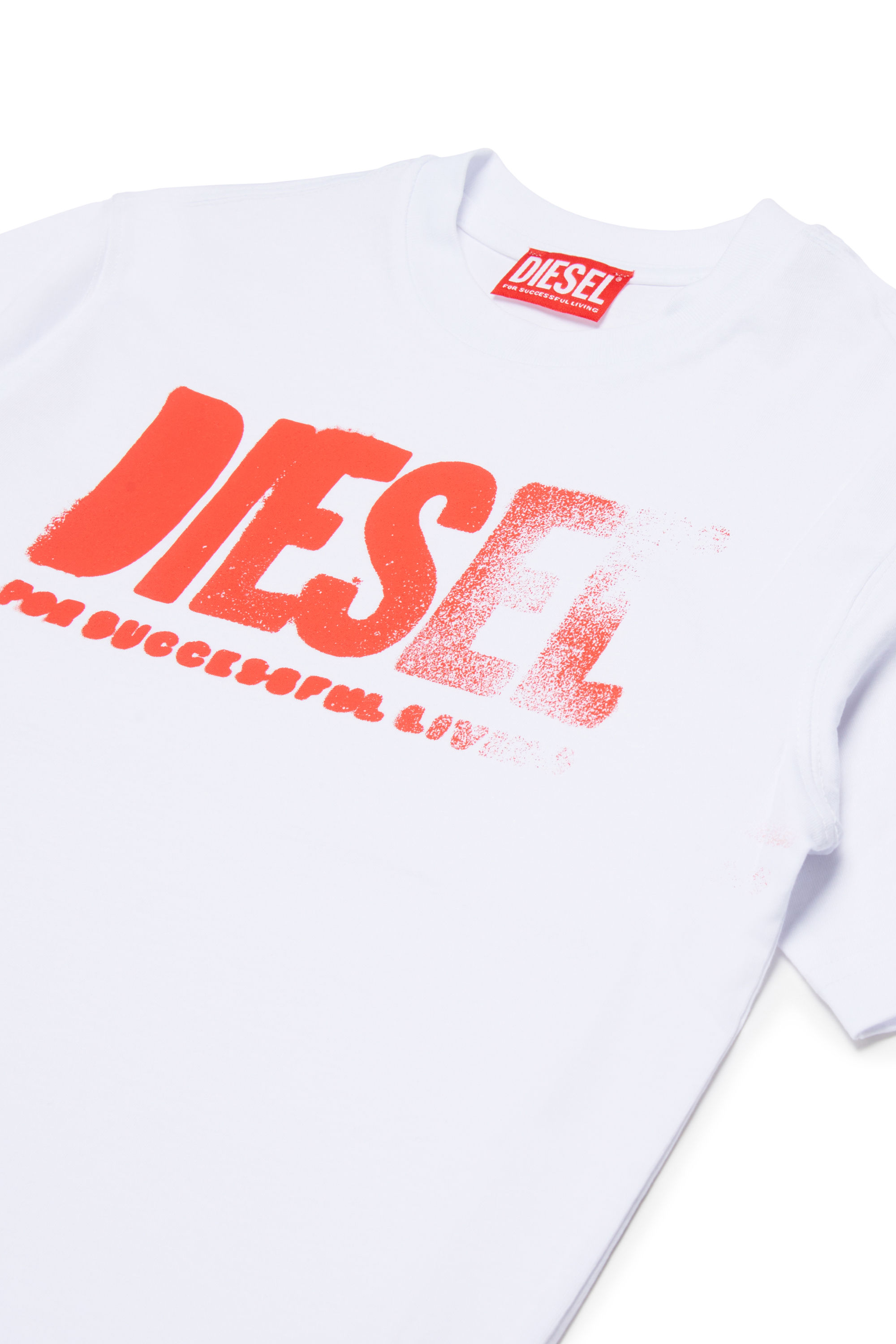 Diesel - THIDE OVER, Man's T-shirt with gradient print in White - 3
