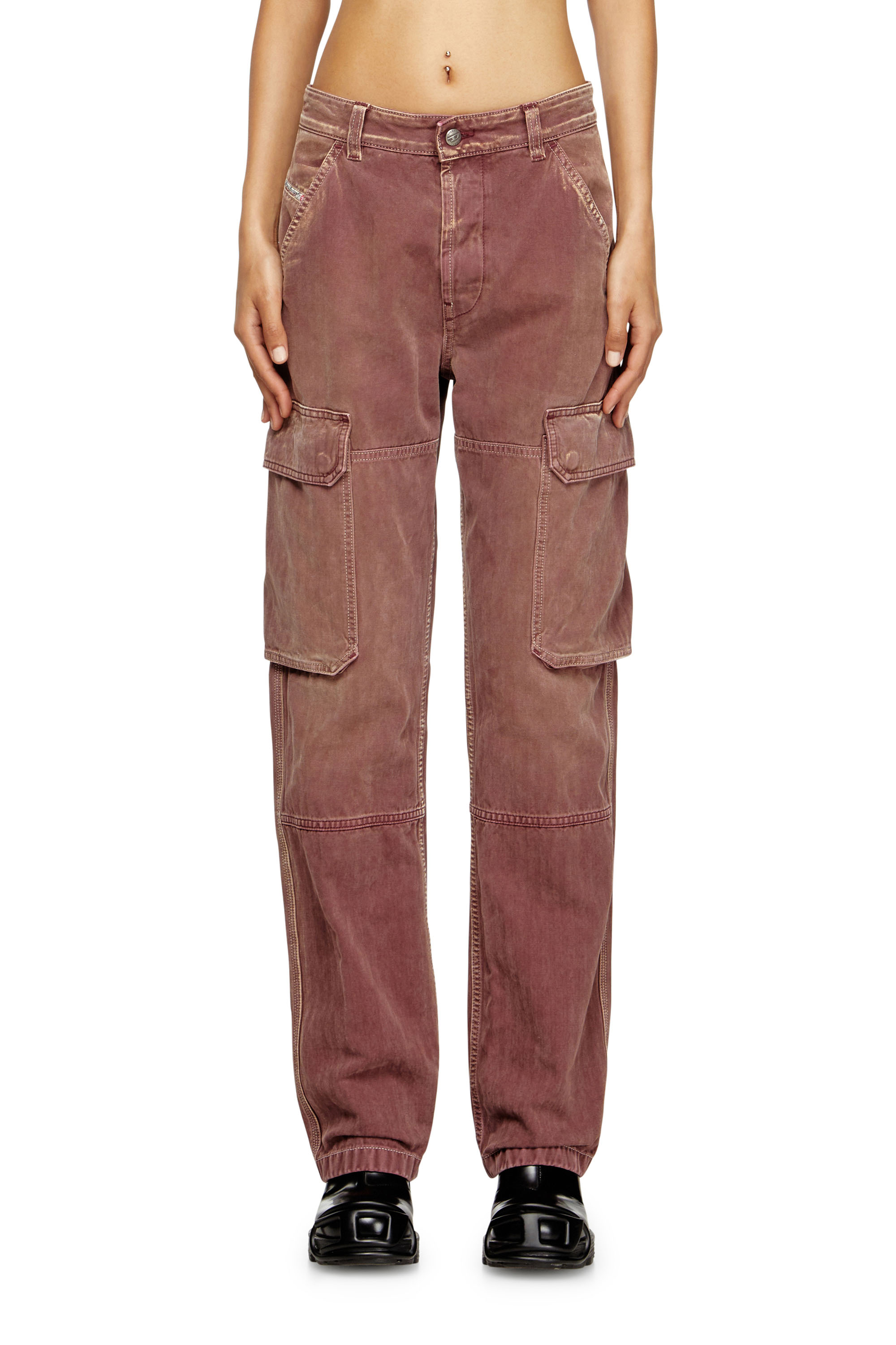 Diesel - Woman's Regular Jeans D-Pot 09M93, Brown - 3