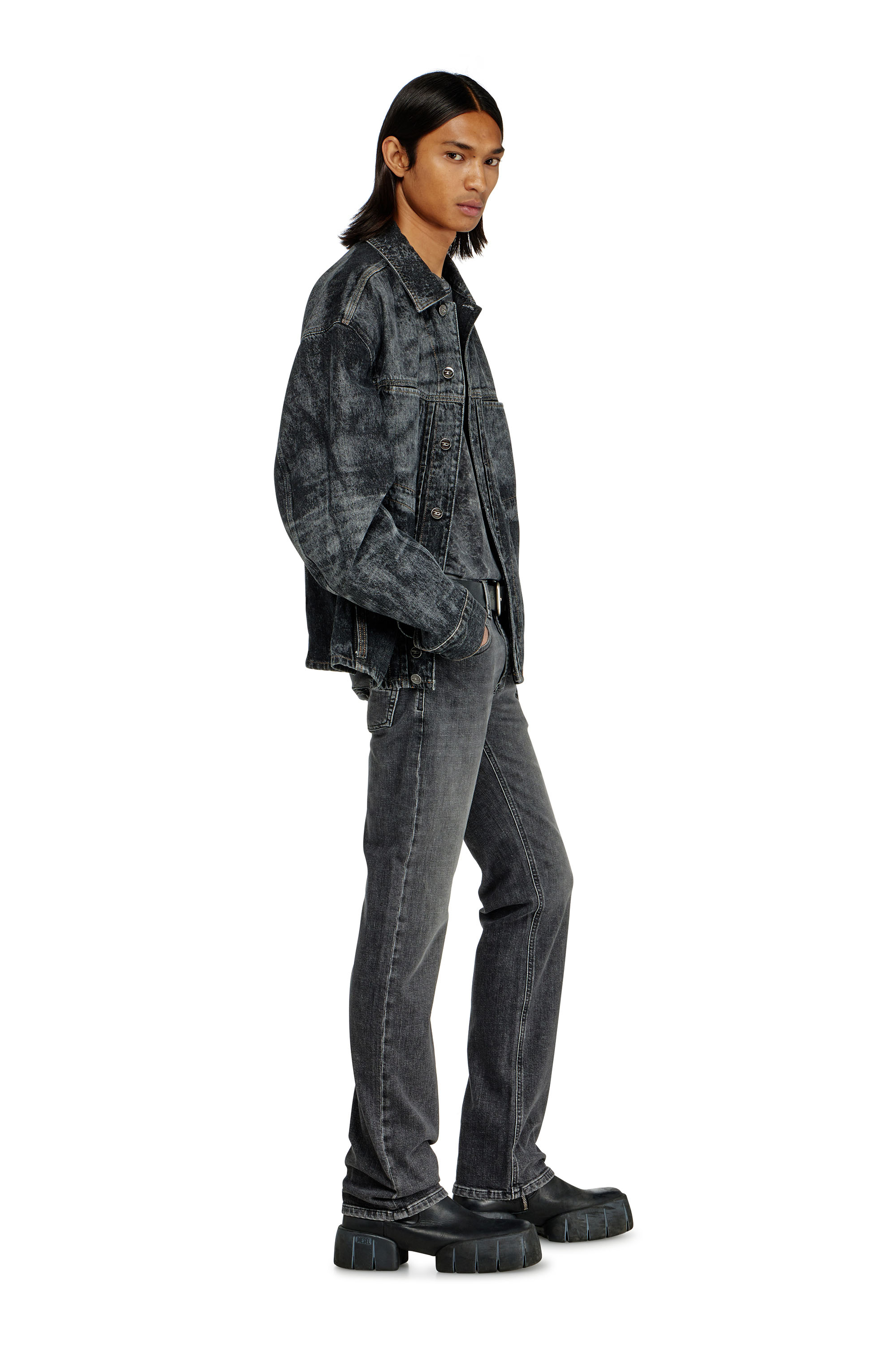 Diesel - Man's Regular Jeans 1985 Larkee 0HDBD, Black/Dark grey - 4