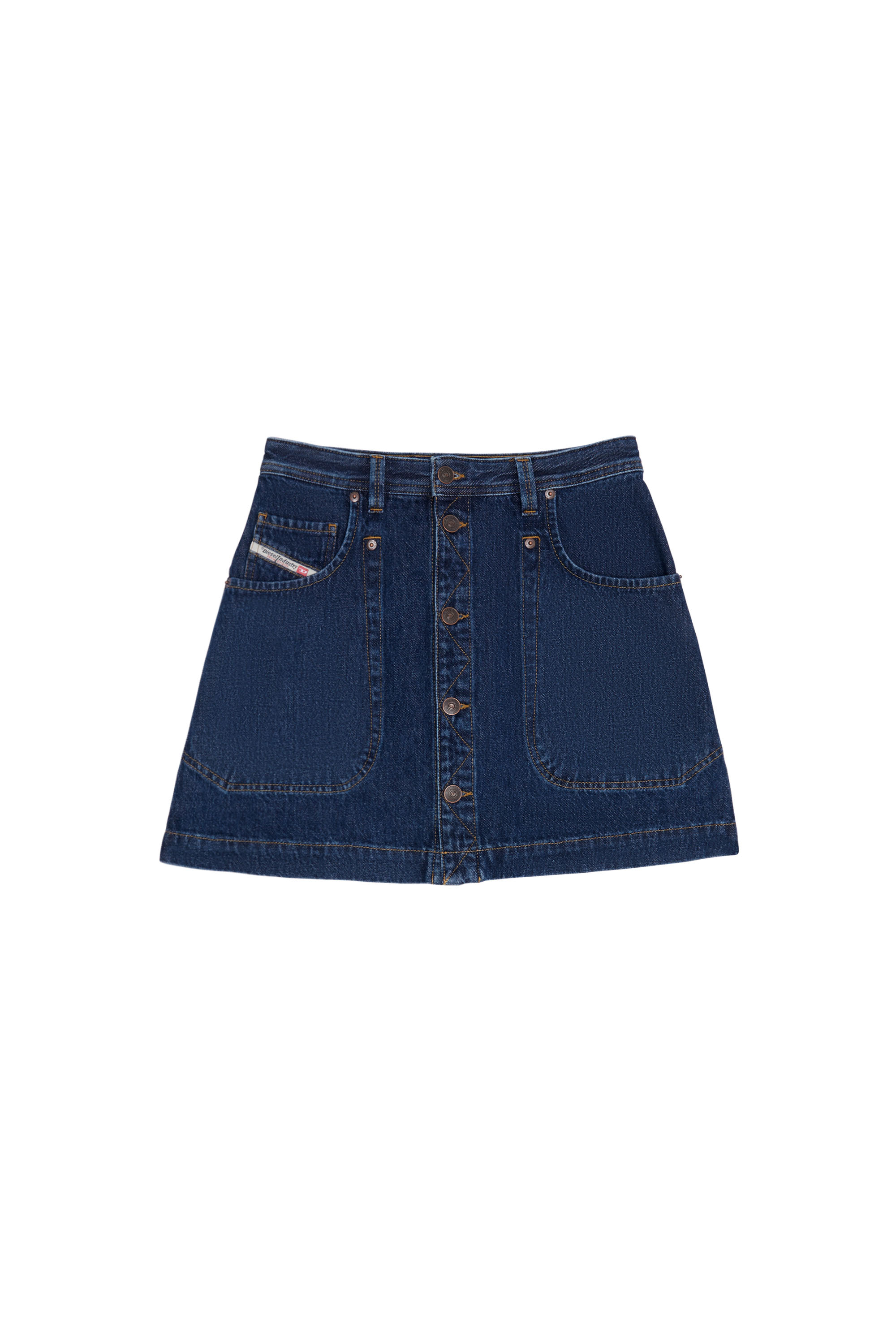 DE-ALBUS A-LINE SKIRT, Dark Blue - Skirts