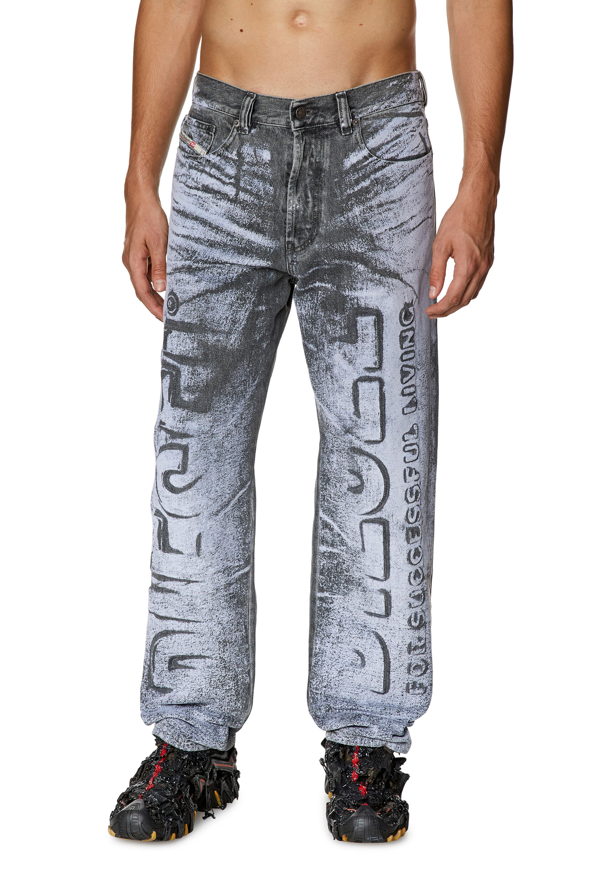 Diesel - Straight Jeans 2010 D-Macs 007T5, Grey - Image 2