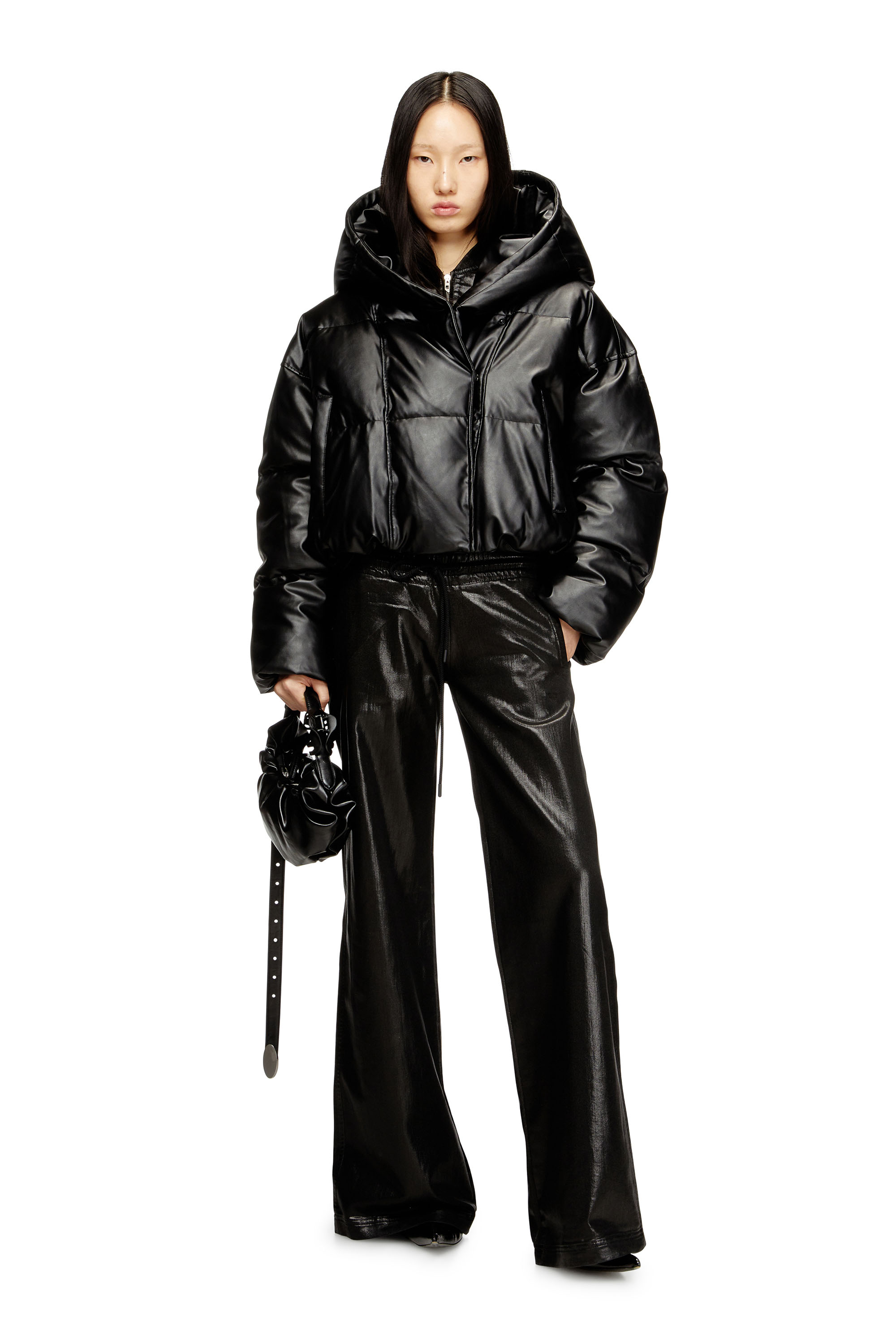 Diesel - GRAB-D HOBO S, Woman's Grab-D-Hobo bag in Black - 1