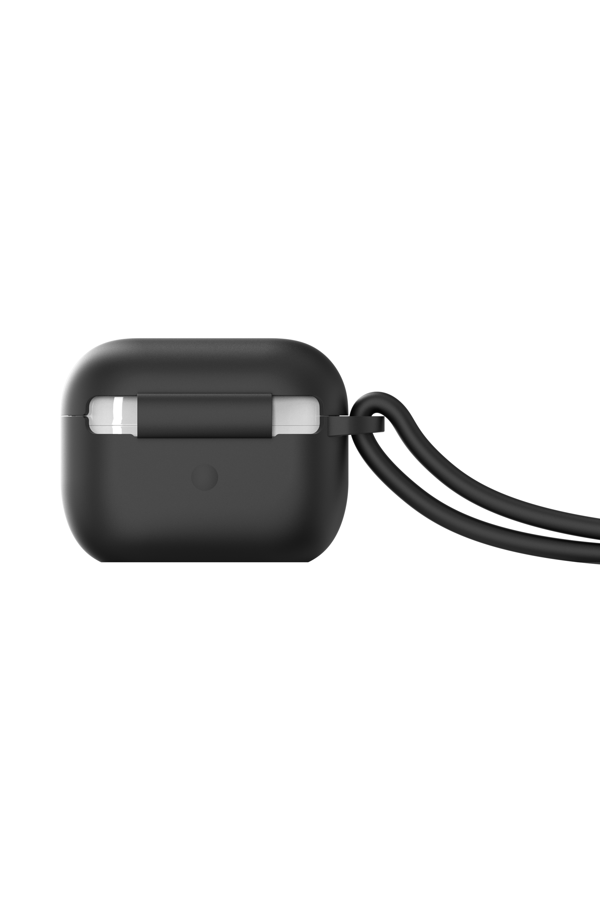Diesel - 49863 AIRPOD CASE, Unisex Airpod case with lanyard for AirPods pro in Black - Image 2