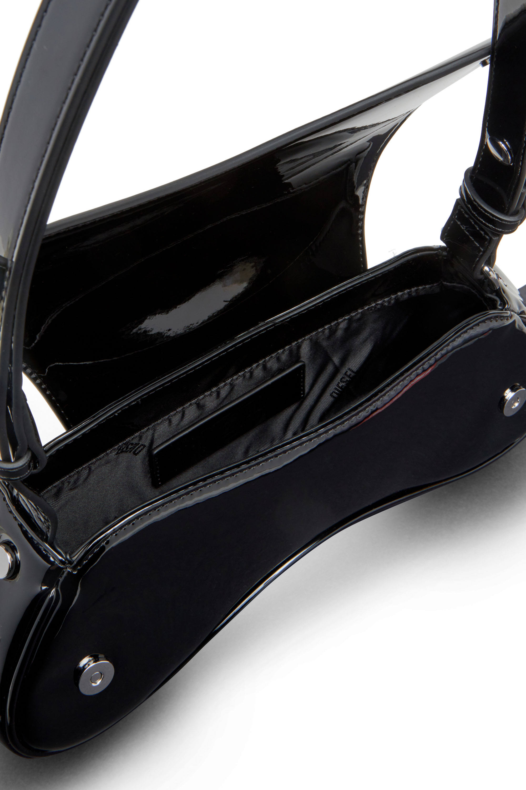 Diesel - PLAY CROSSBODY, Woman's Play-Crossbody bag in glossy PU in Black - 3