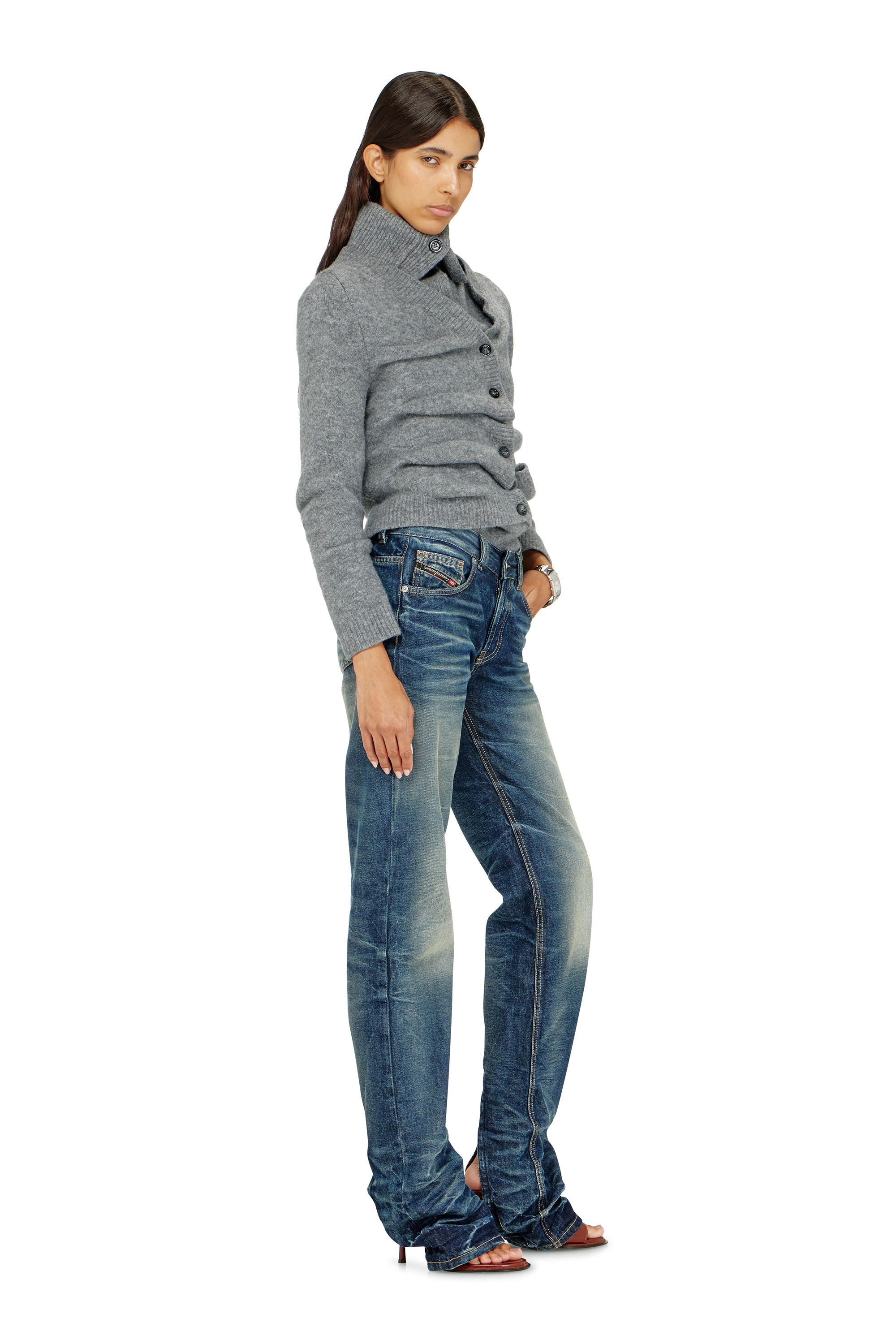 Diesel - Woman's Regular Jeans D-Heel 0DBFC, Medium blue - 2