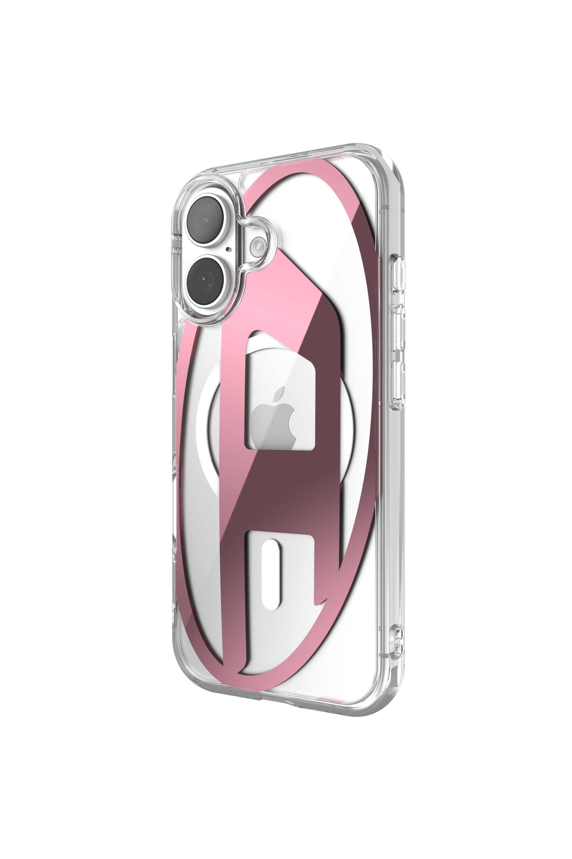 Diesel - 60419 AOP CASE, Unisex's Oval D metallic case with magsafe for iPhone 17 in Pink - 4