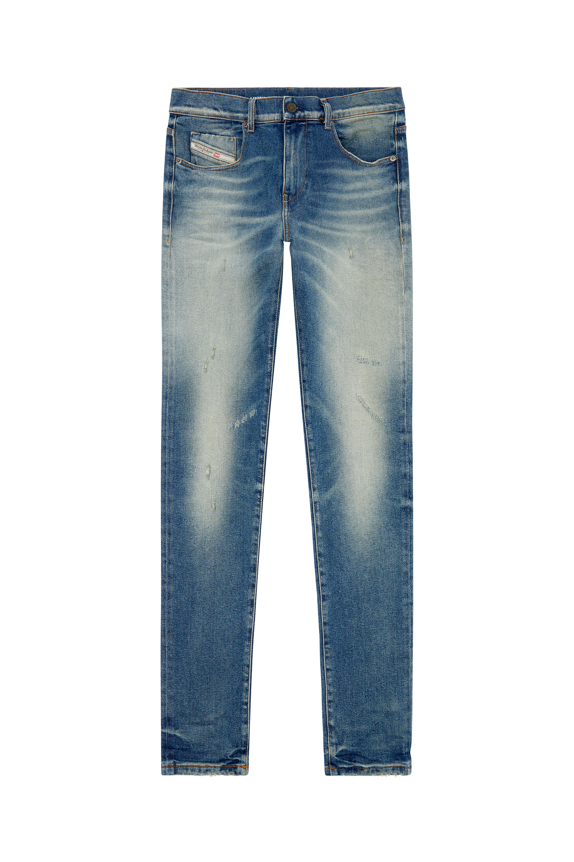 Diesel - Slim Jeans 2019 D-Strukt 09H55, Light Blue - Image 5