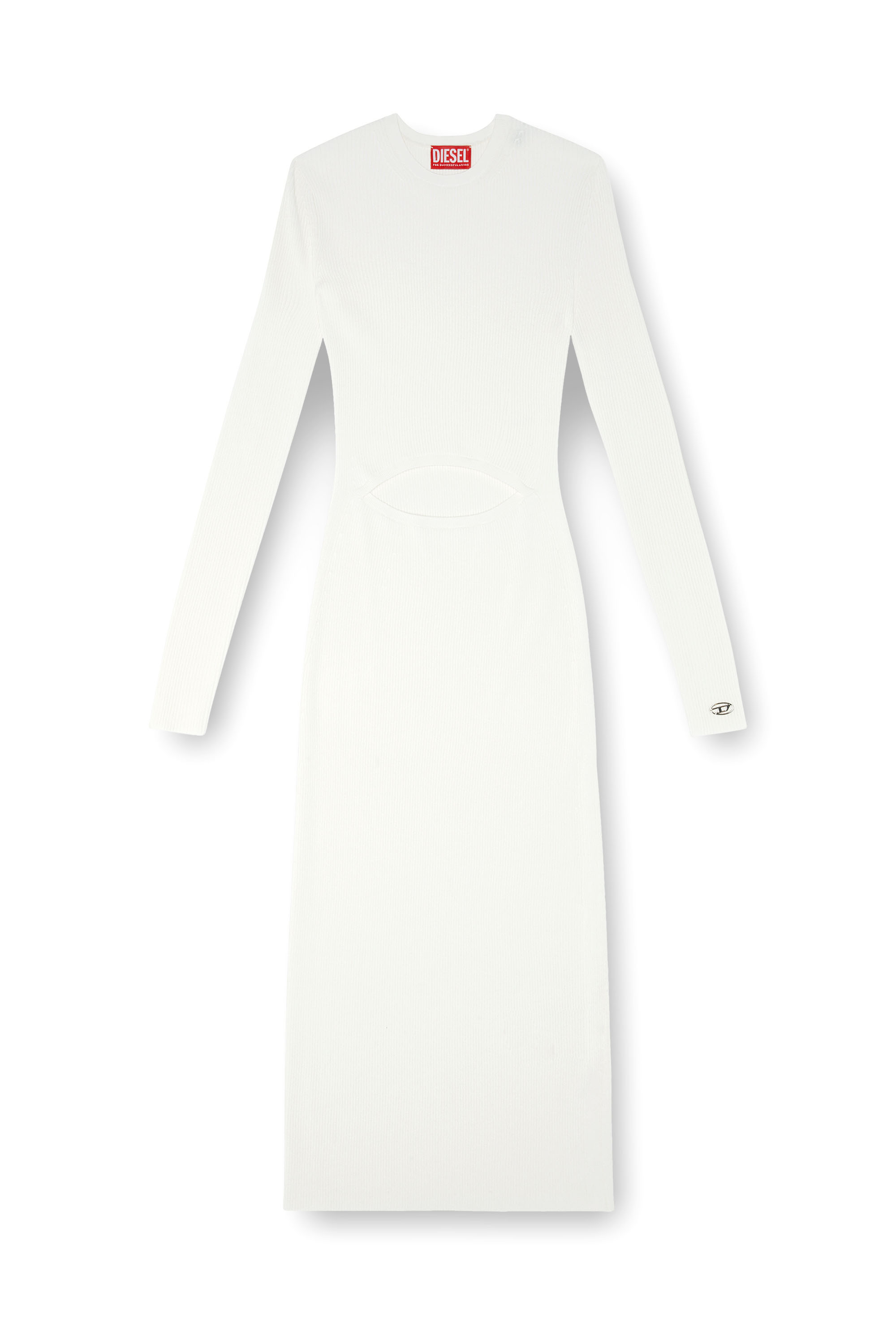 Diesel - M-PELAGOS, Woman's Wool-blend dress with cut-out in White - 2