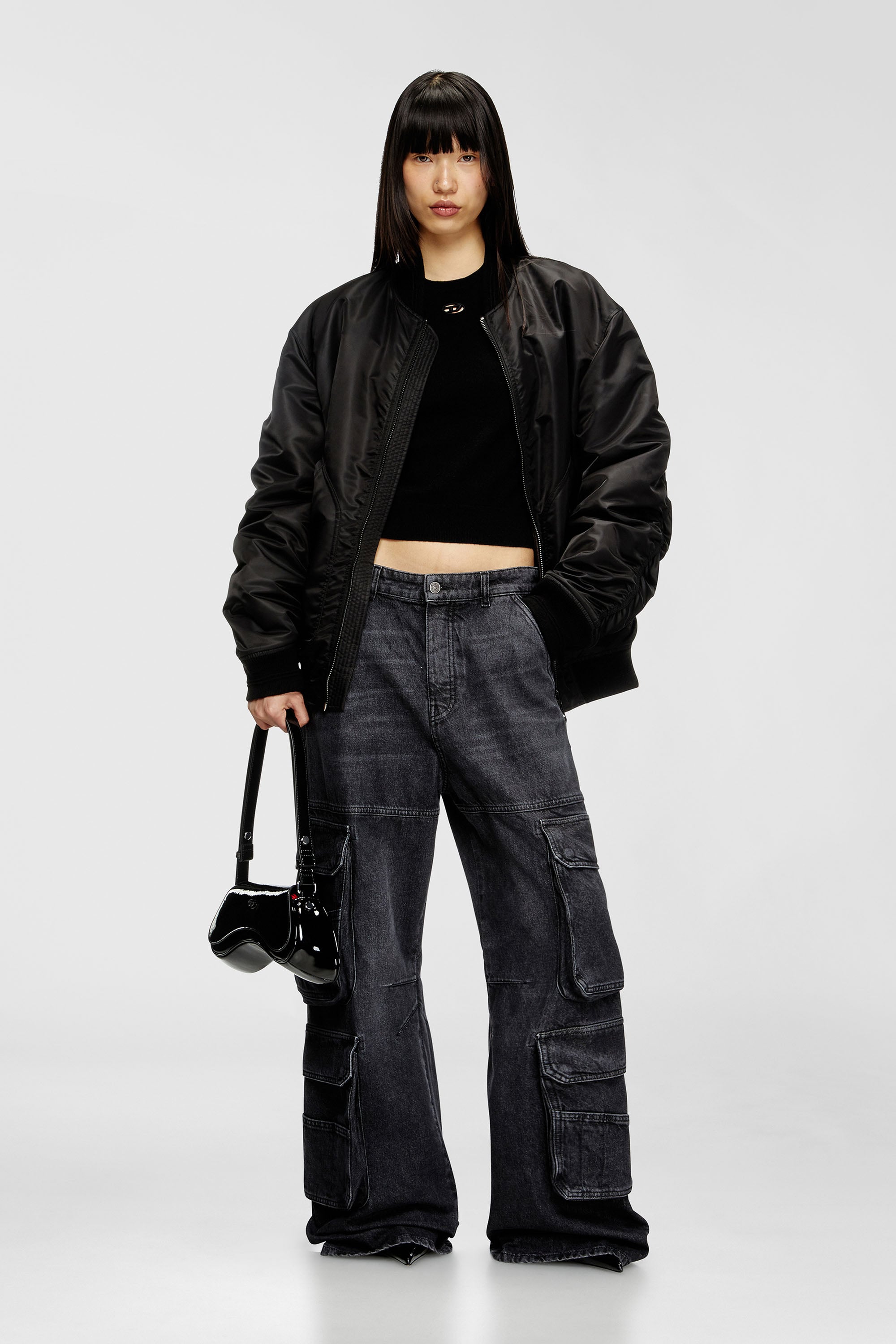 Diesel - PLAY CROSSBODY, Woman's Play-Glossy crossbody bag in Black - 2