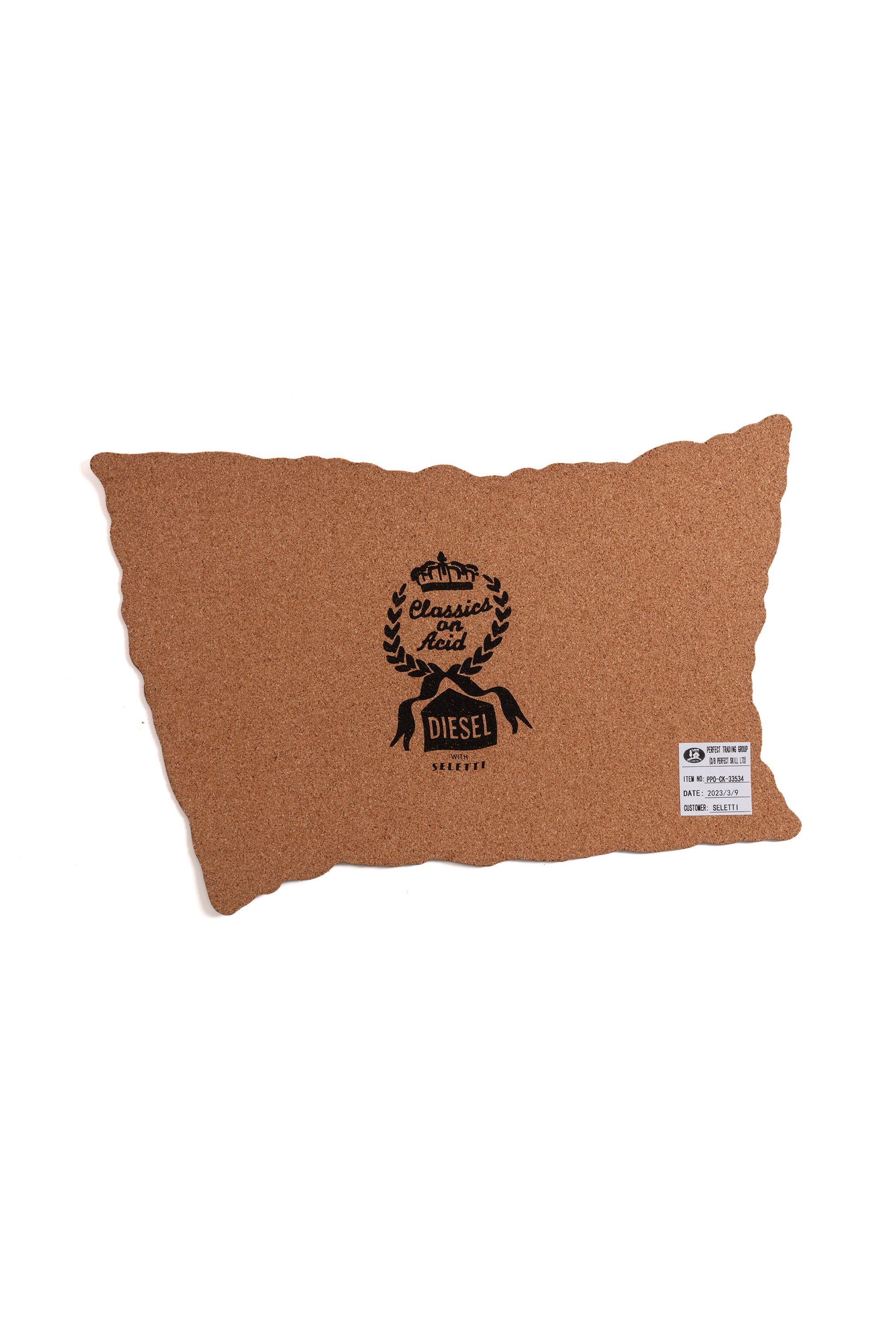 Diesel - 11261 TABLE MAT "DIESEL LIVING" - ACID F, Unisex's Cork table mat in White - 2