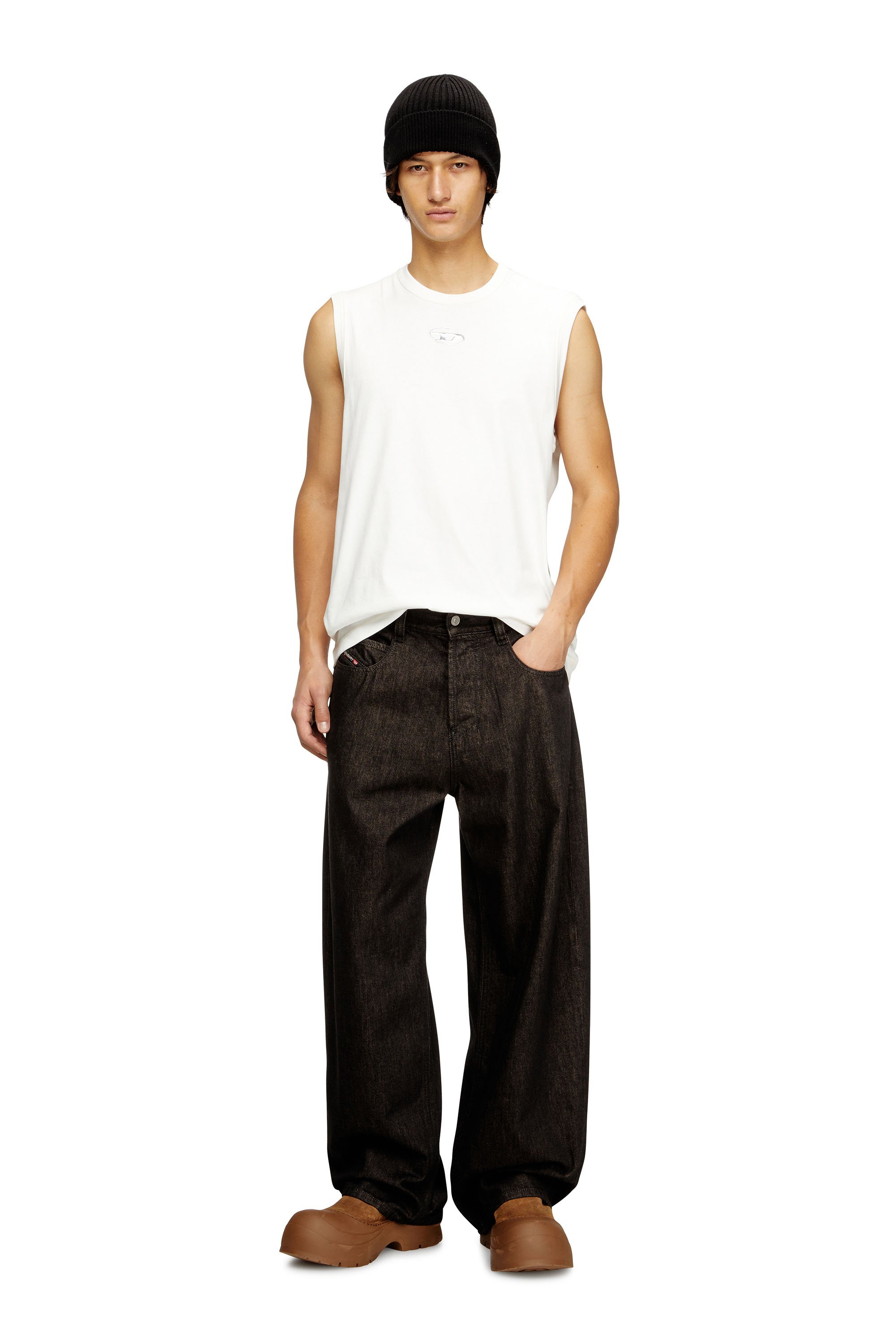 Diesel - Unisex's Relaxed Jeans 1997 D-Enim 09N25, Black/Dark grey - 2