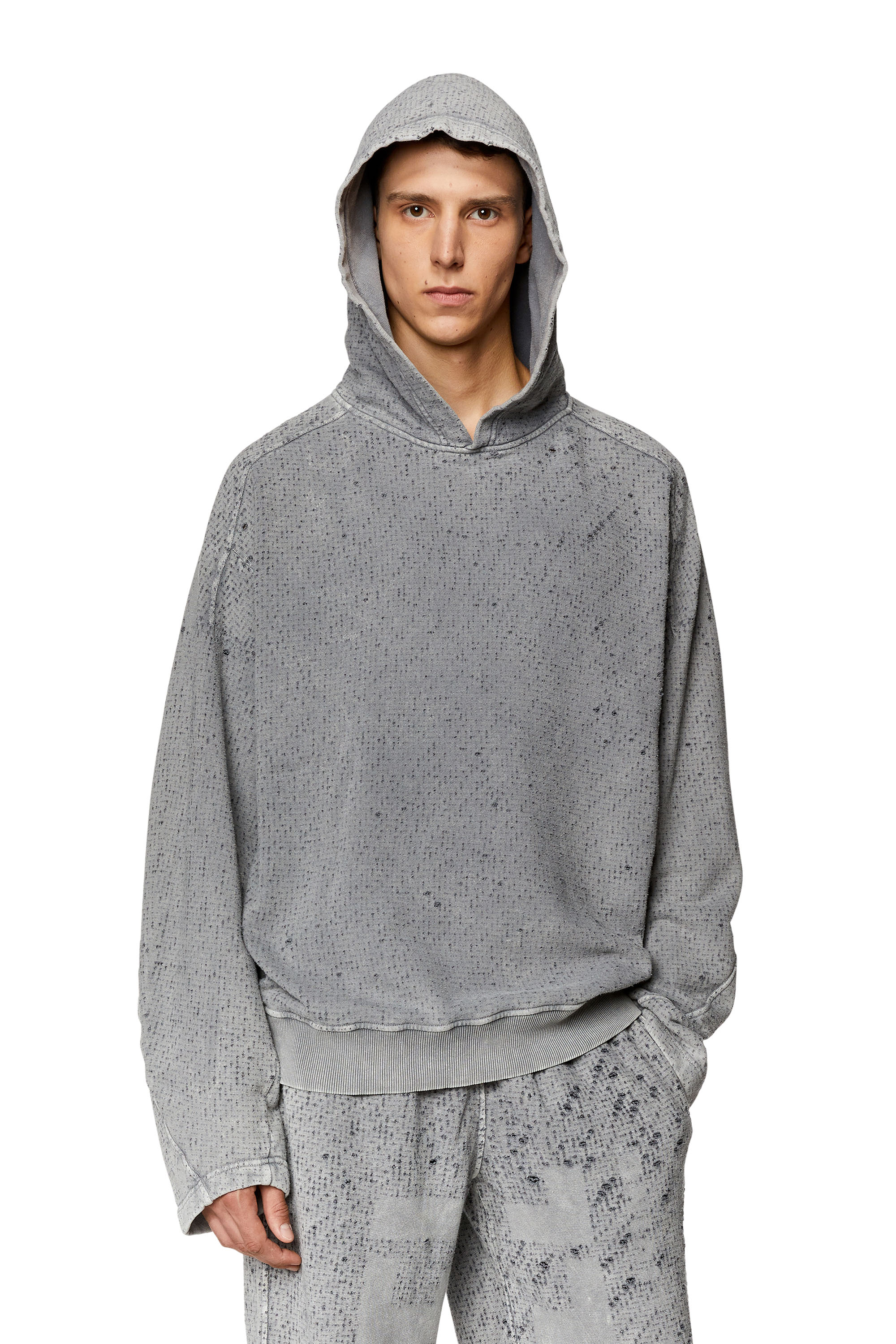 Diesel - S-MACORN-HOOD, Grey - Image 1