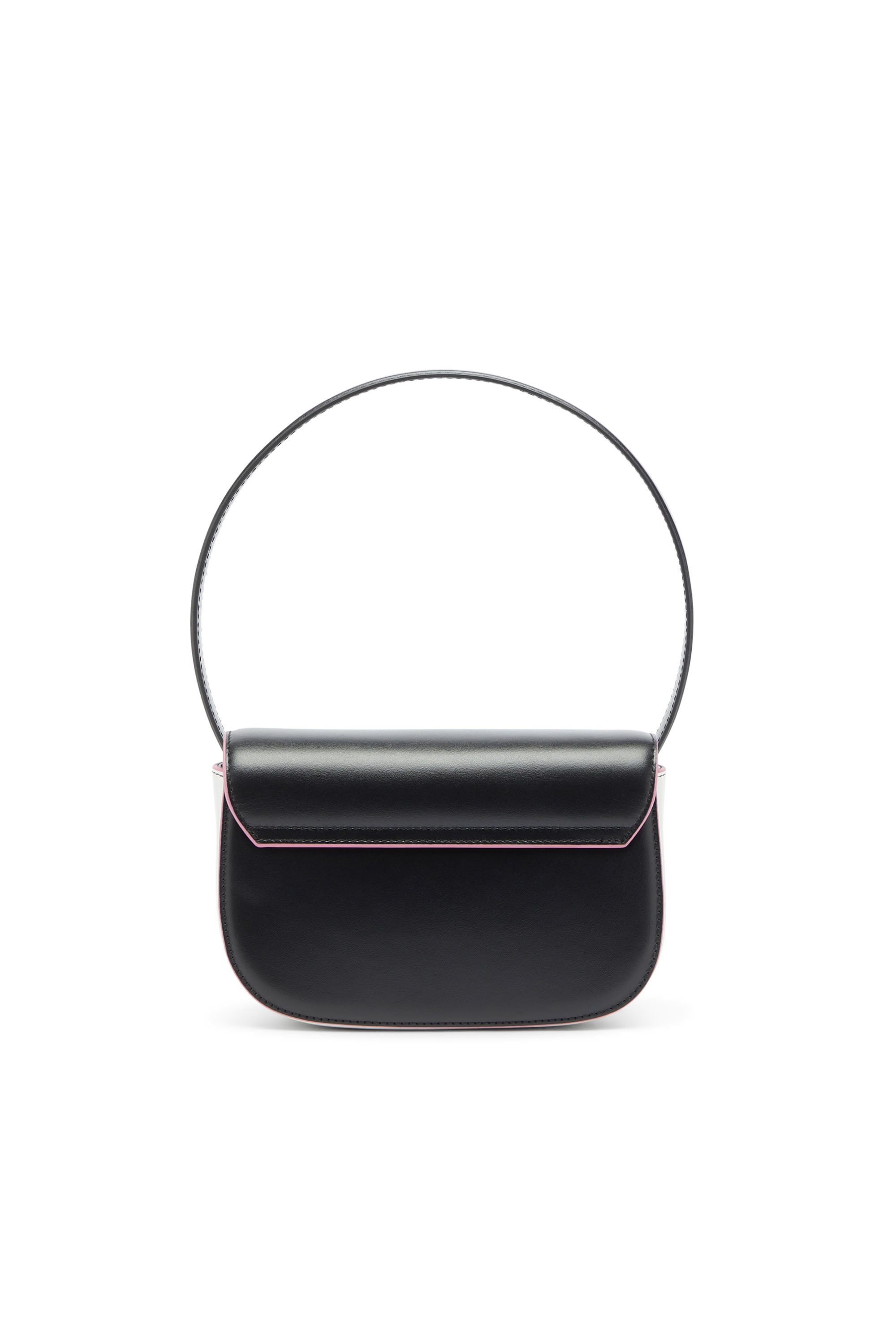 Diesel - 1DR, Woman's 1DR - Iconic shoulder bag in nappa leather in Black/Pink - 2