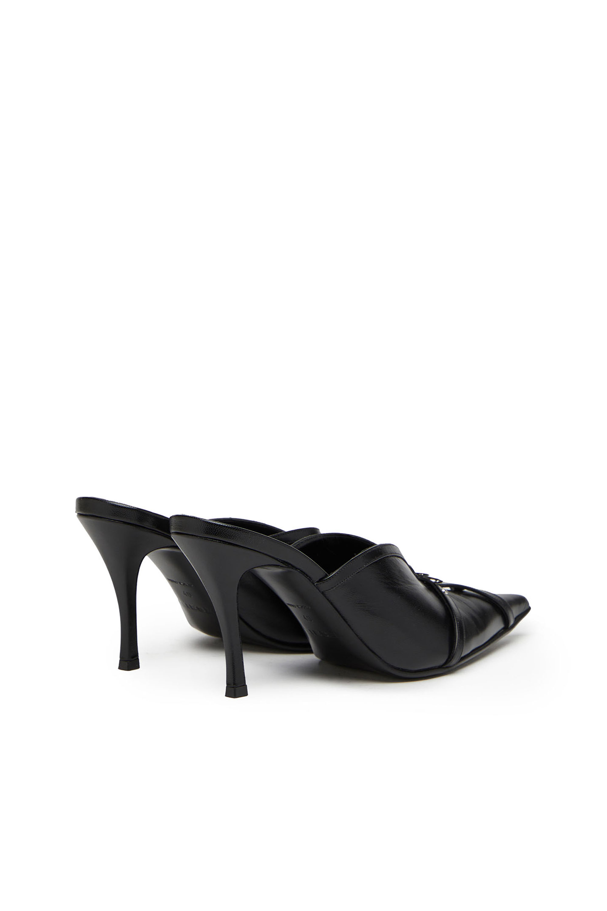 Diesel - D-ELECTRA ML, Woman D-Electra ML - Stiletto mules with cage upper in Black - Image 3