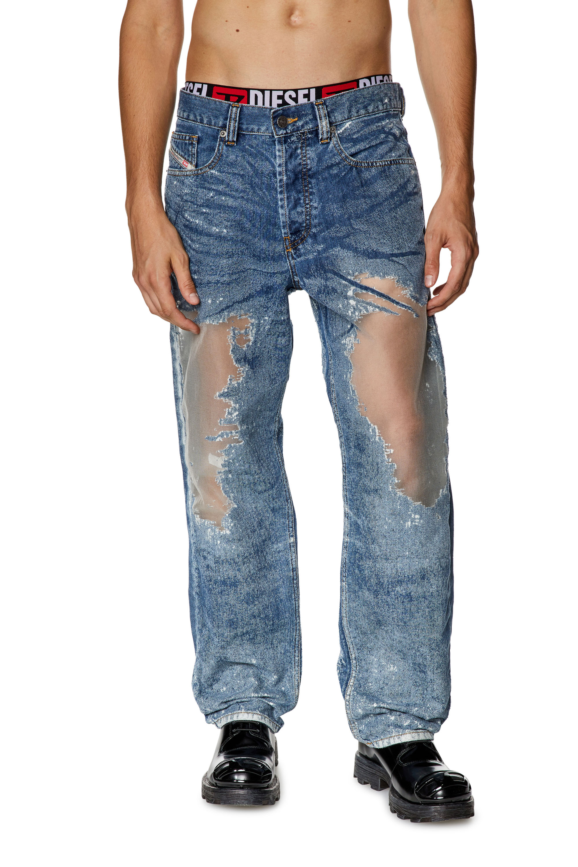 Diesel - Straight Jeans 2010 D-Macs 068JH, Medium blue - Image 2