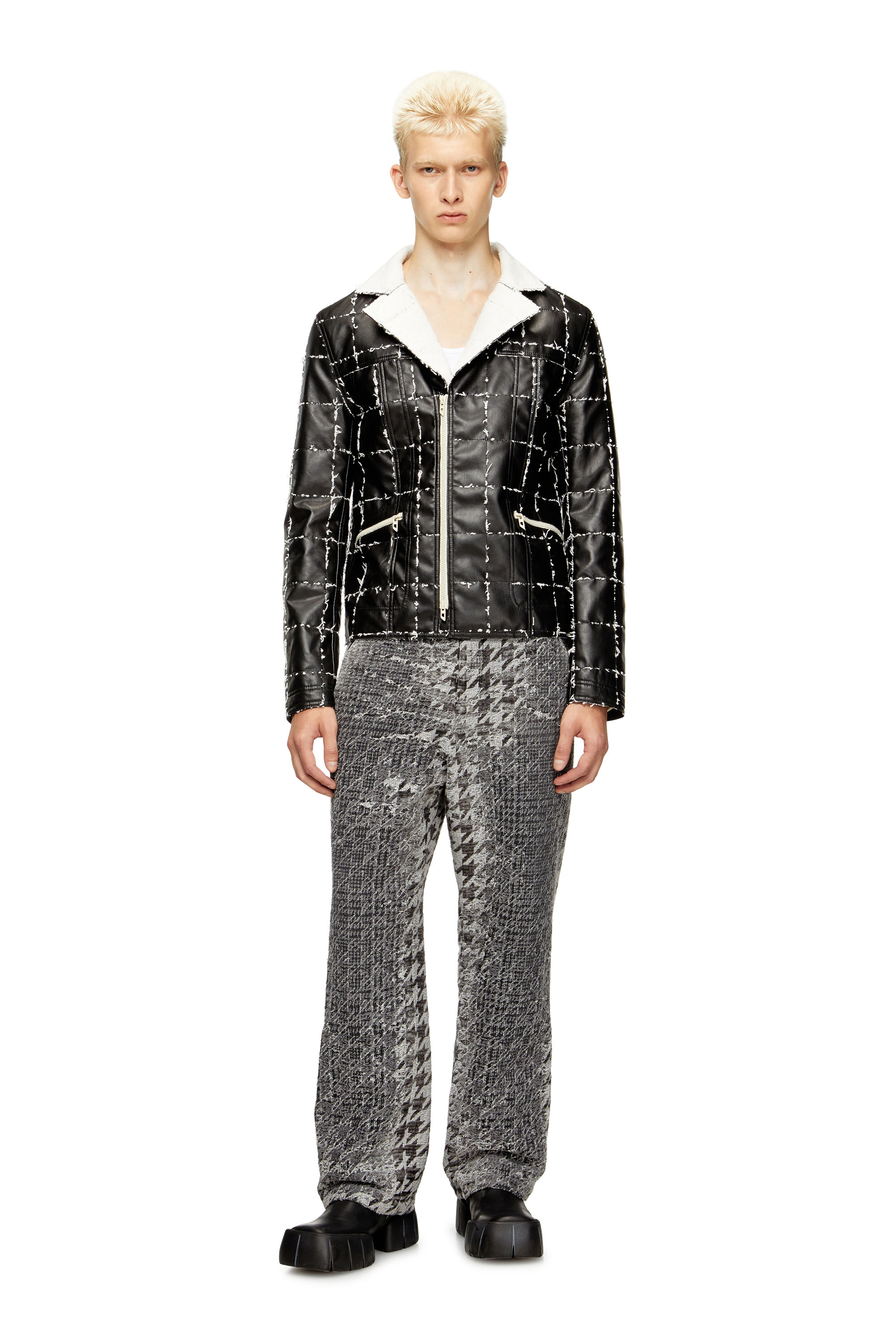 Diesel - Man's Regular Jeans D-Eber 0CEBN, Black/Dark grey - 1