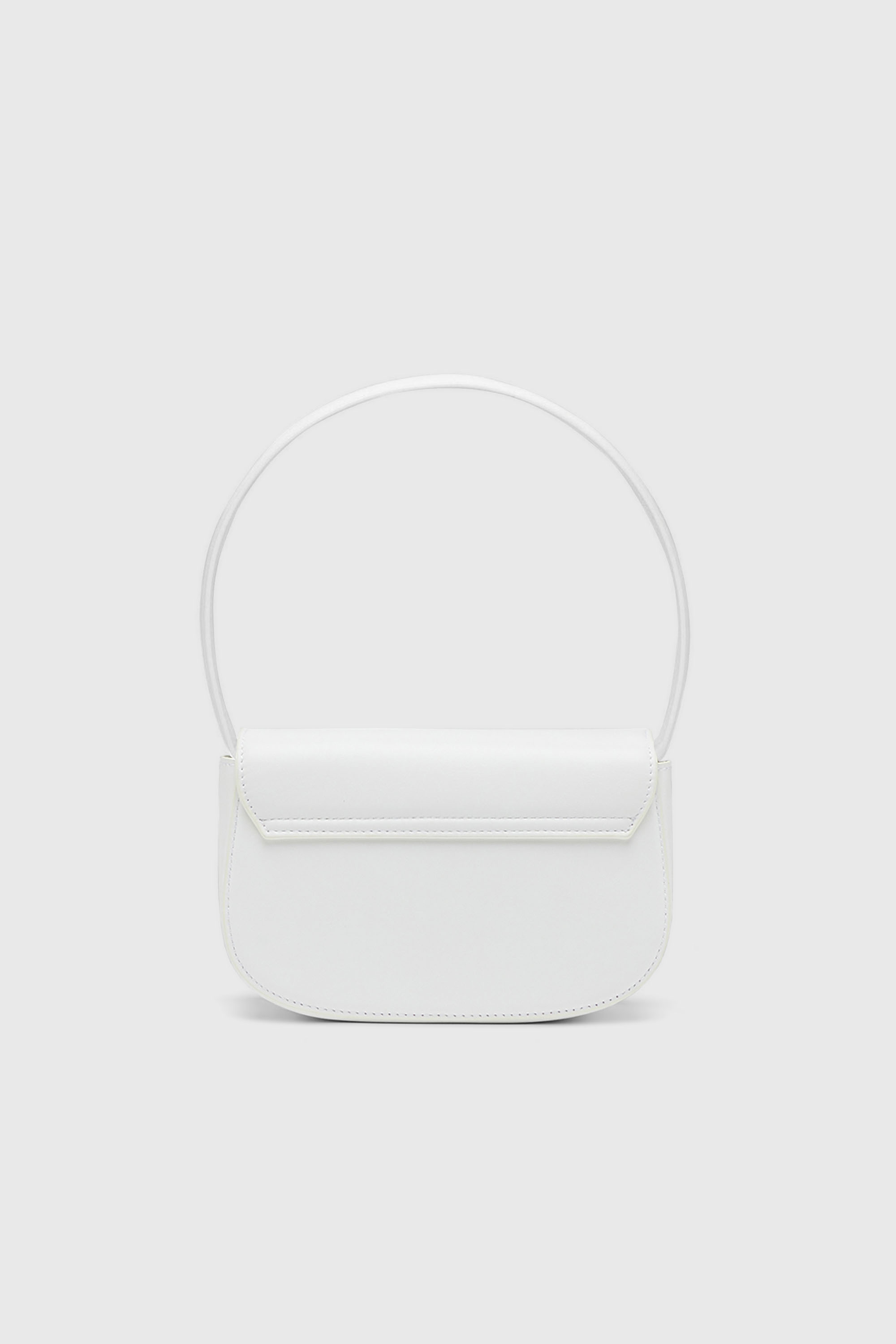 Diesel - 1DR, Woman's 1DR-Iconic shoulder bag in nappa leather in White - 2