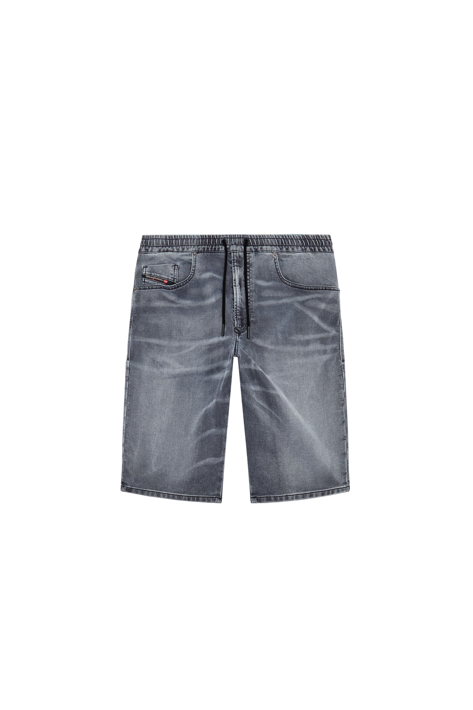2033 D-KROOLEY-SHORT JOGG, Black Diesel - 2033 D-KROOLEY-SHORT JOGG, Man's Chino shorts in JoggJeans in Black - 2
