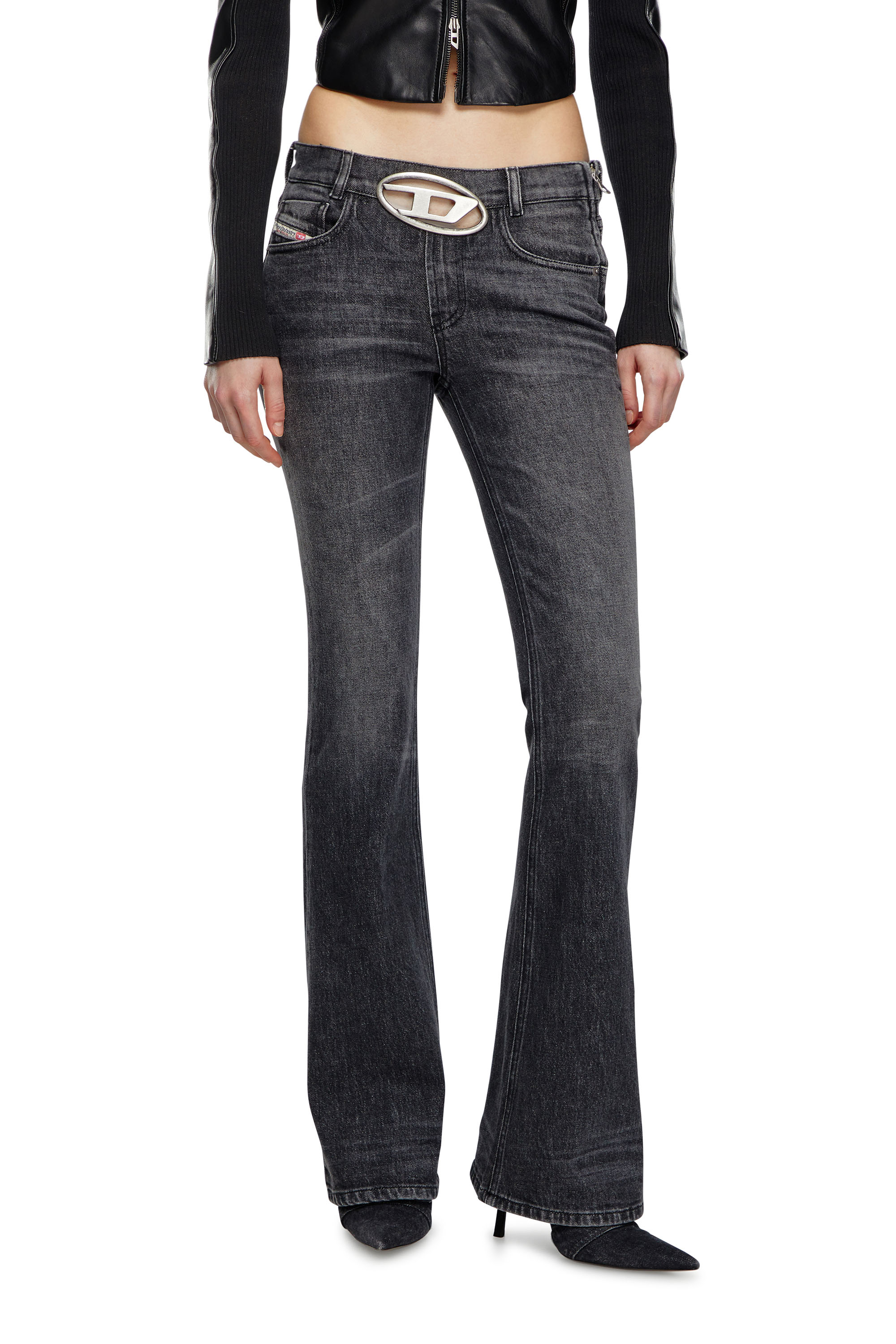 Women's Bootcut and Flare Jeans, Black/Dark grey