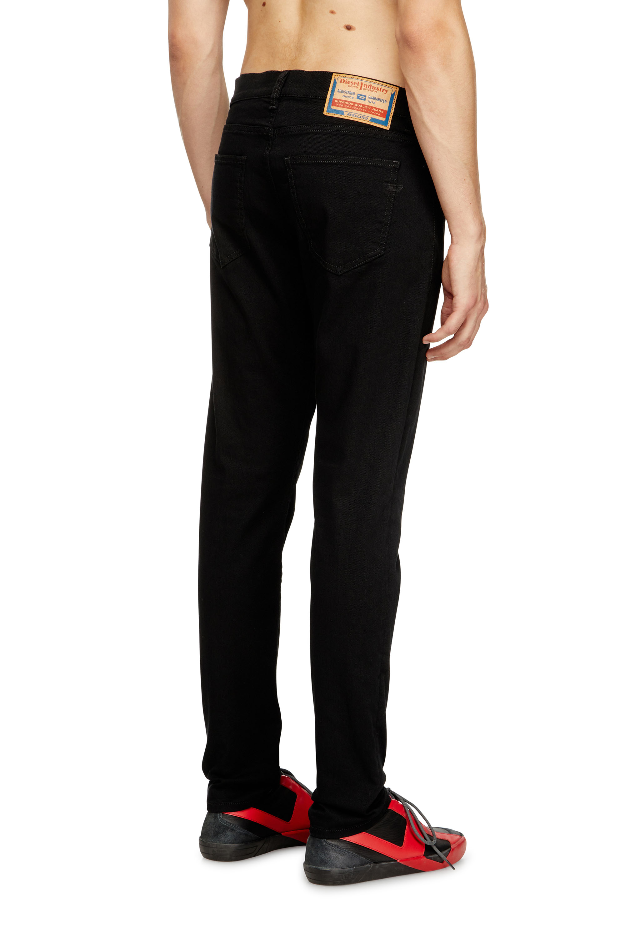 Slim Jeans 2019 D-Strukt 069YP, Black/Dark grey Diesel - Man's Slim Jeans 2019 D-Strukt 069YP, Black/Dark grey - 4