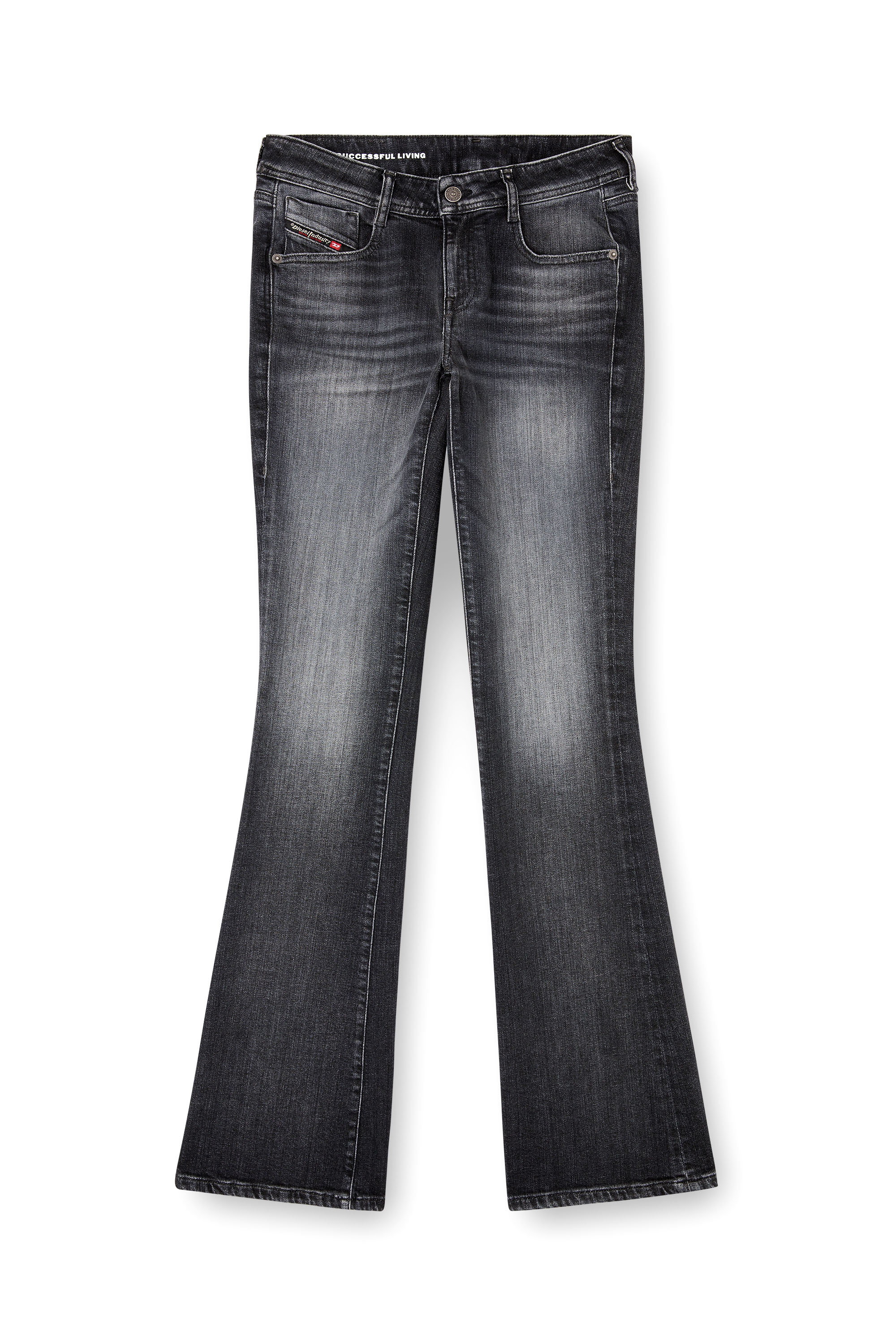 Bootcut Jeans 1969 D-Ebbey 09L98, Black/Dark grey Diesel - Woman's Bootcut Jeans 1969 D-Ebbey 09L98, Black/Dark grey - 2