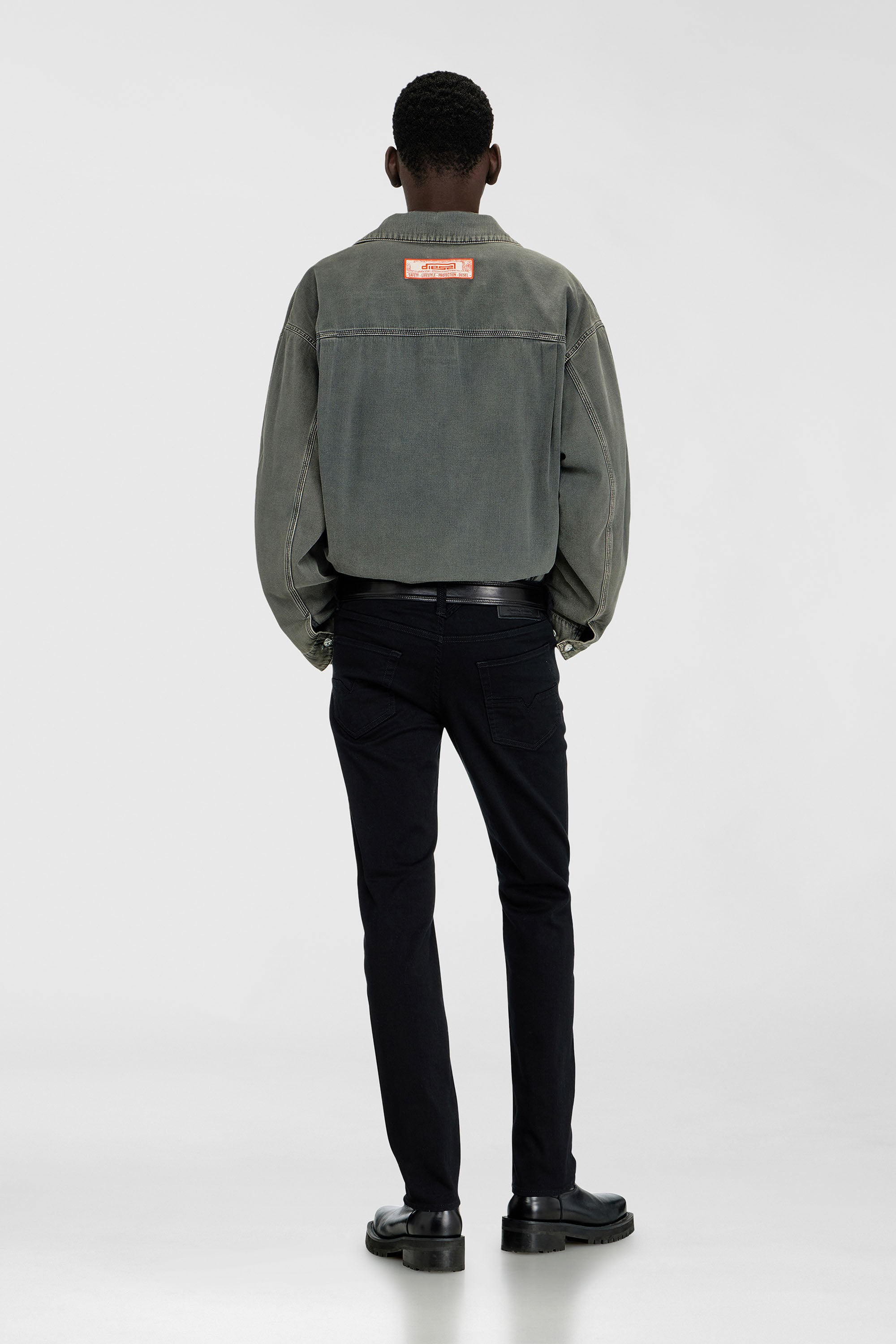 Diesel - Man's Regular Jeans 1986 Larkee-Beex 0688H, Black/Dark grey - 3
