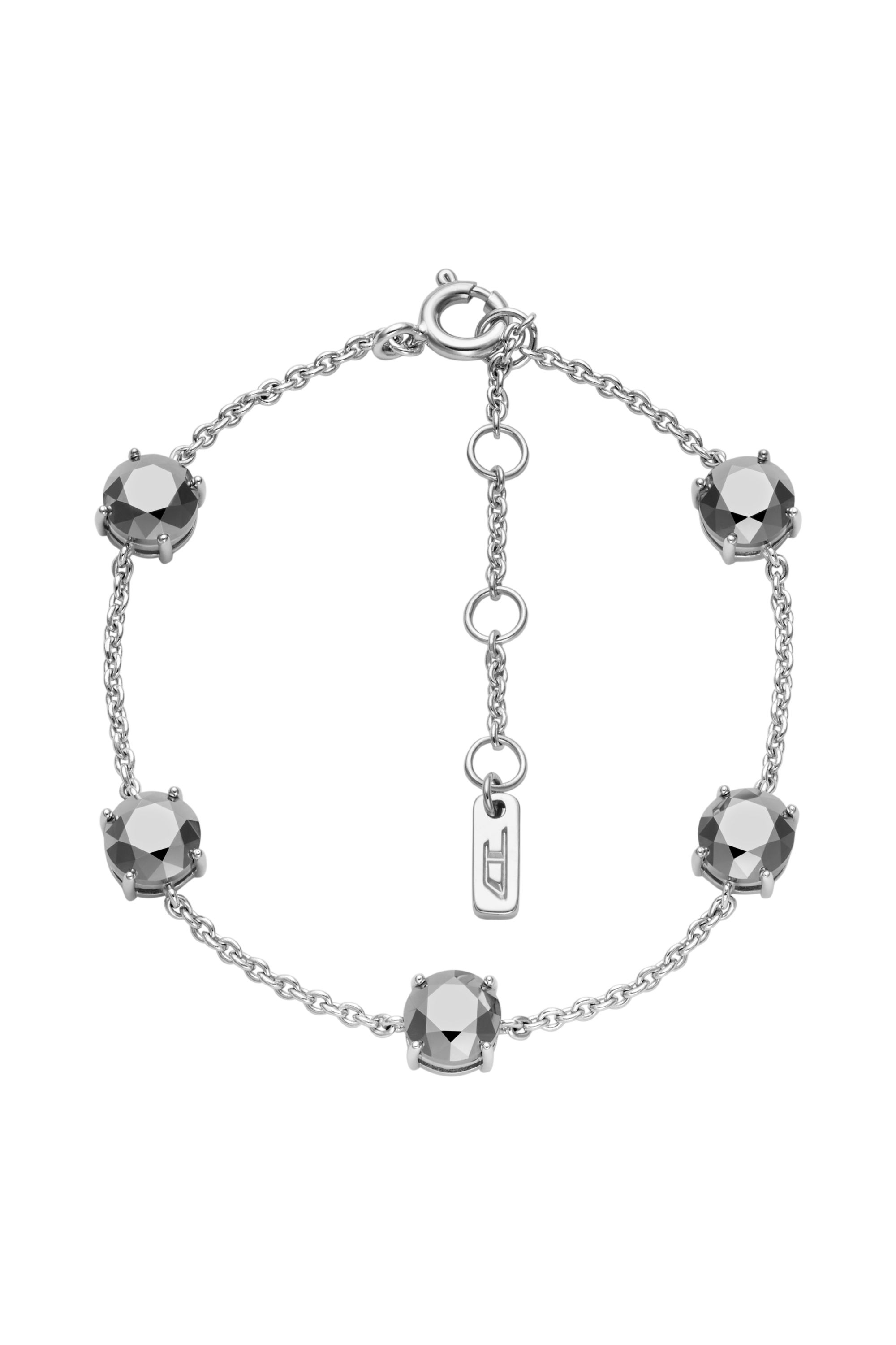 Diesel - DL1358040 STERLING SILVER JEWEL, Unisex's Sterling Silver Chain Bracelet in Silver - 1