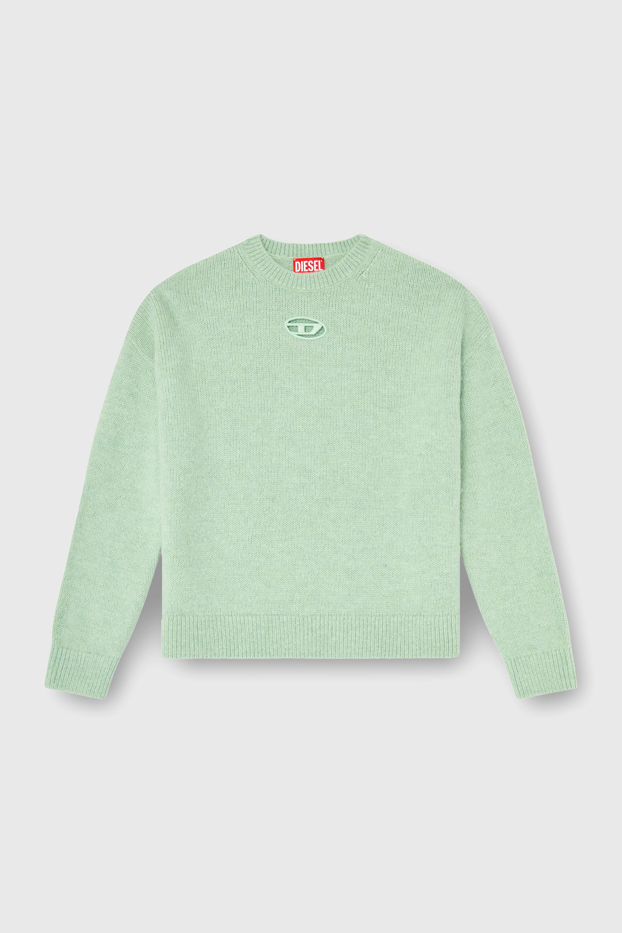 Diesel - M-AREETA, Woman's Jumper in wool and alpaca blend in Water Green - 2