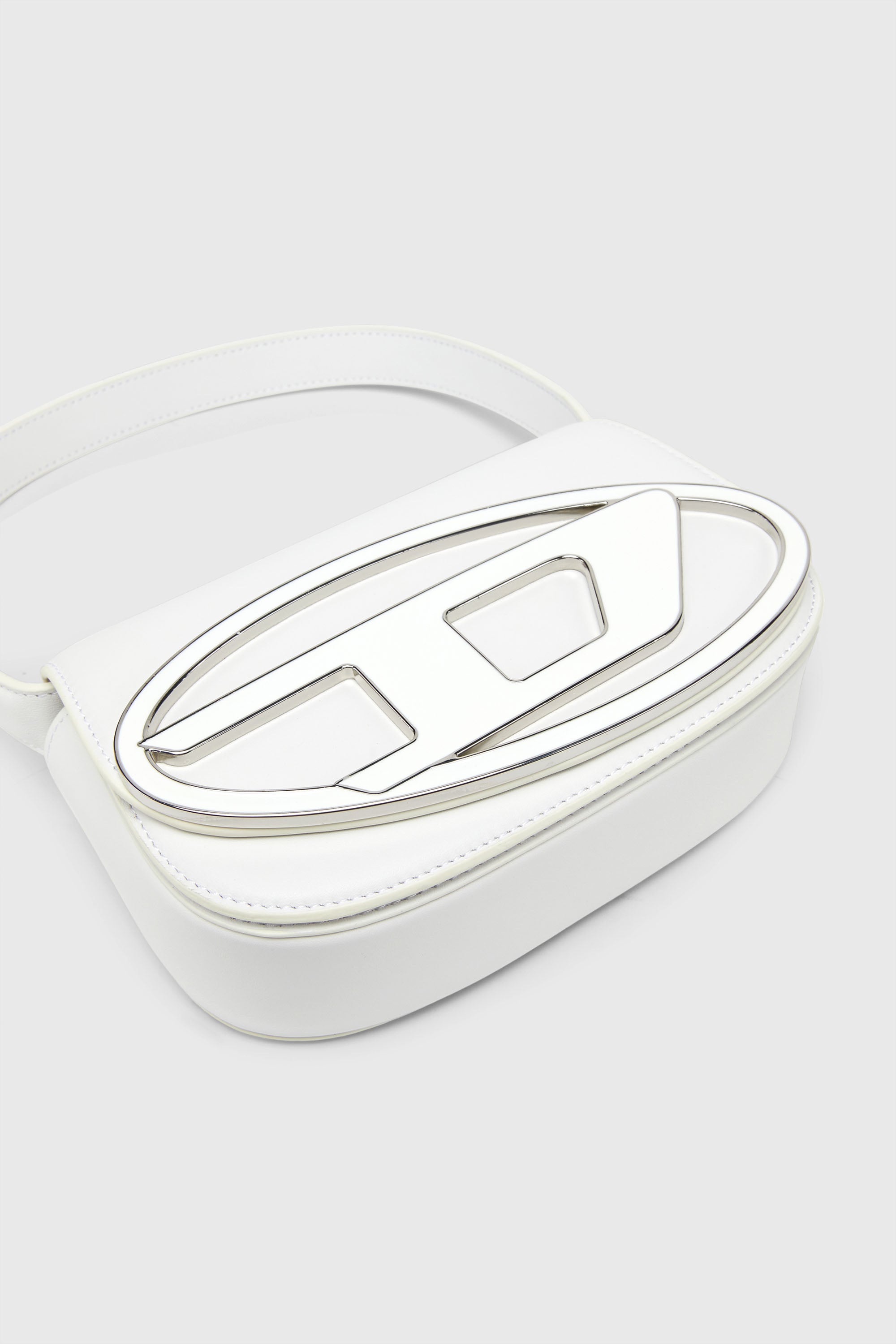 Diesel - 1DR, Woman's 1DR-Iconic shoulder bag in nappa leather in White - 6
