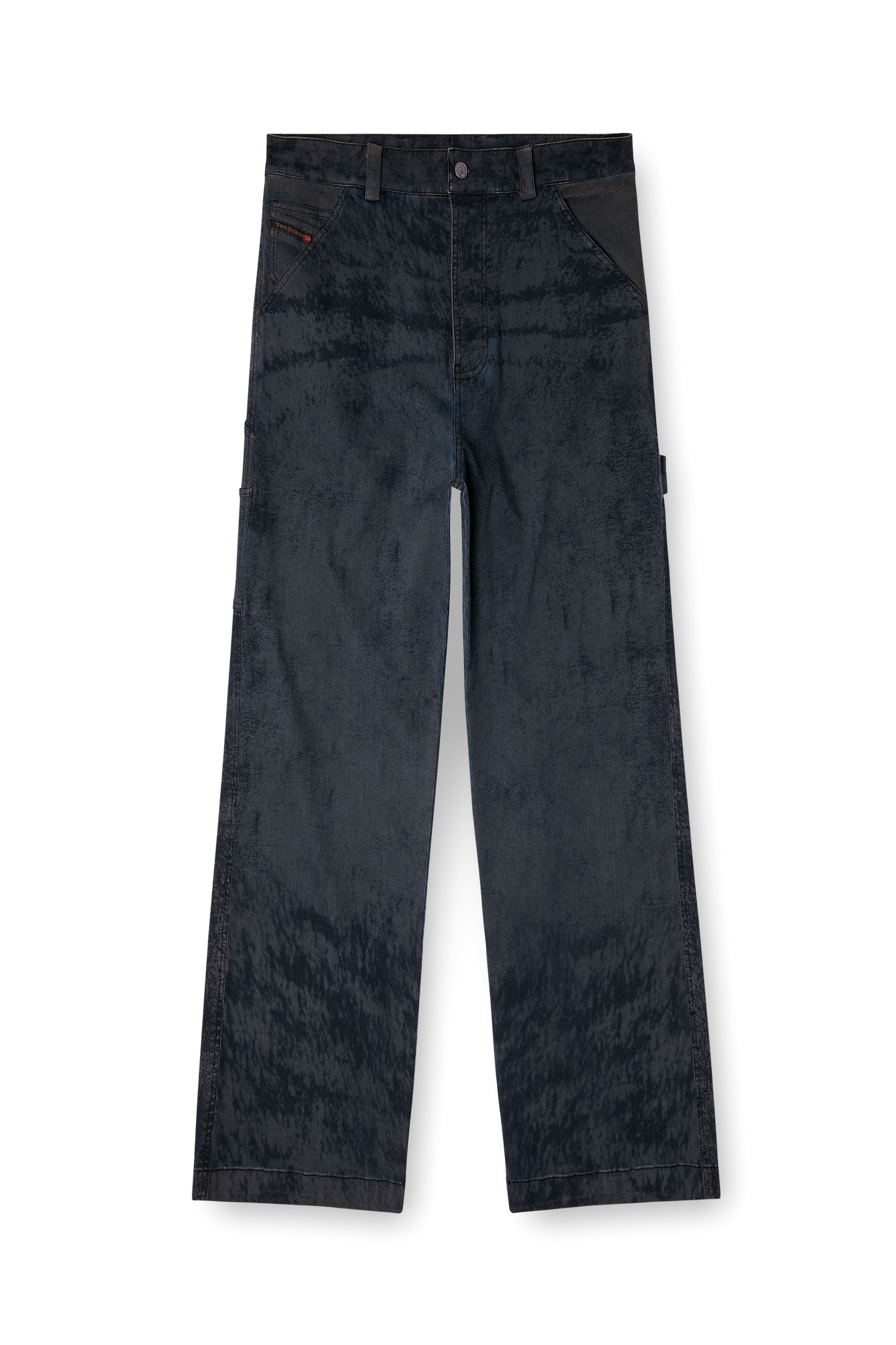 Diesel - P-LIVERY-B, Man's Utility pants in cotton blend in Black - 2
