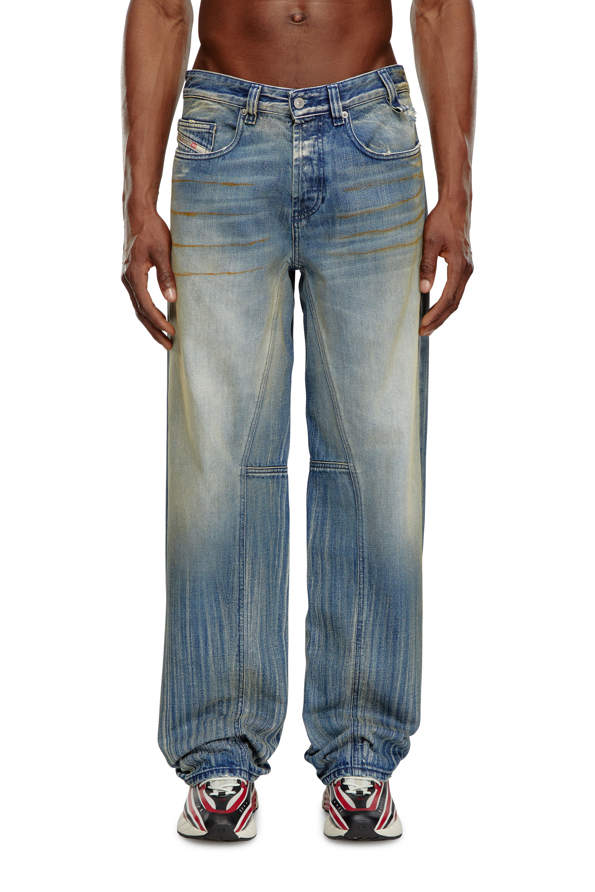 Diesel - Man's Relaxed Jeans 2001 D-Macro 09I97, Medium blue - 2