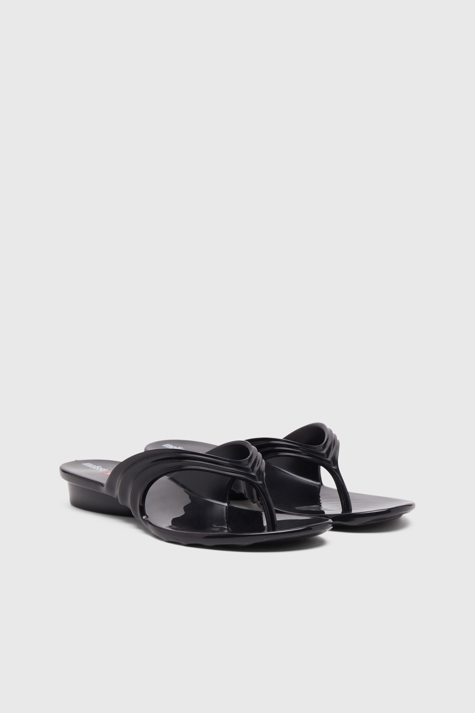 Diesel - MELISSA QUANTUM THONG, Woman's Sculptural flip-flops in Melflex&reg; in Black - 2