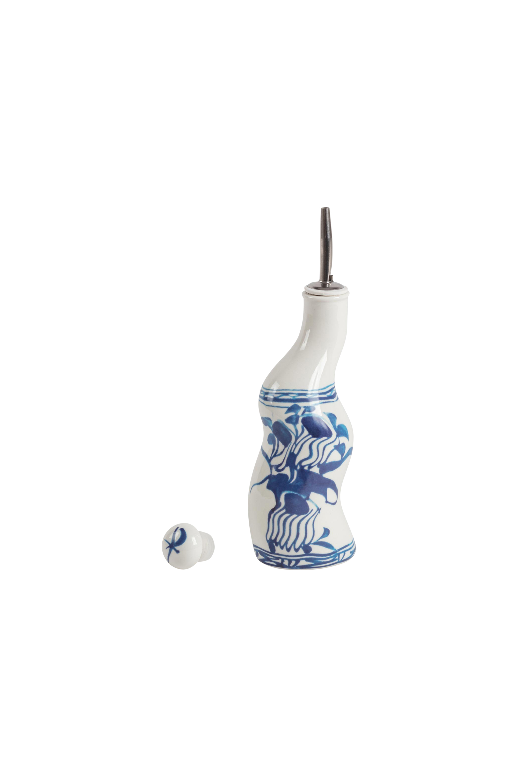 Diesel - 11287 PORCELAIN BOTTLE FOR SEASONING "CL, Unisex's Porcelain bottle for seasoning in White/Blue - 2
