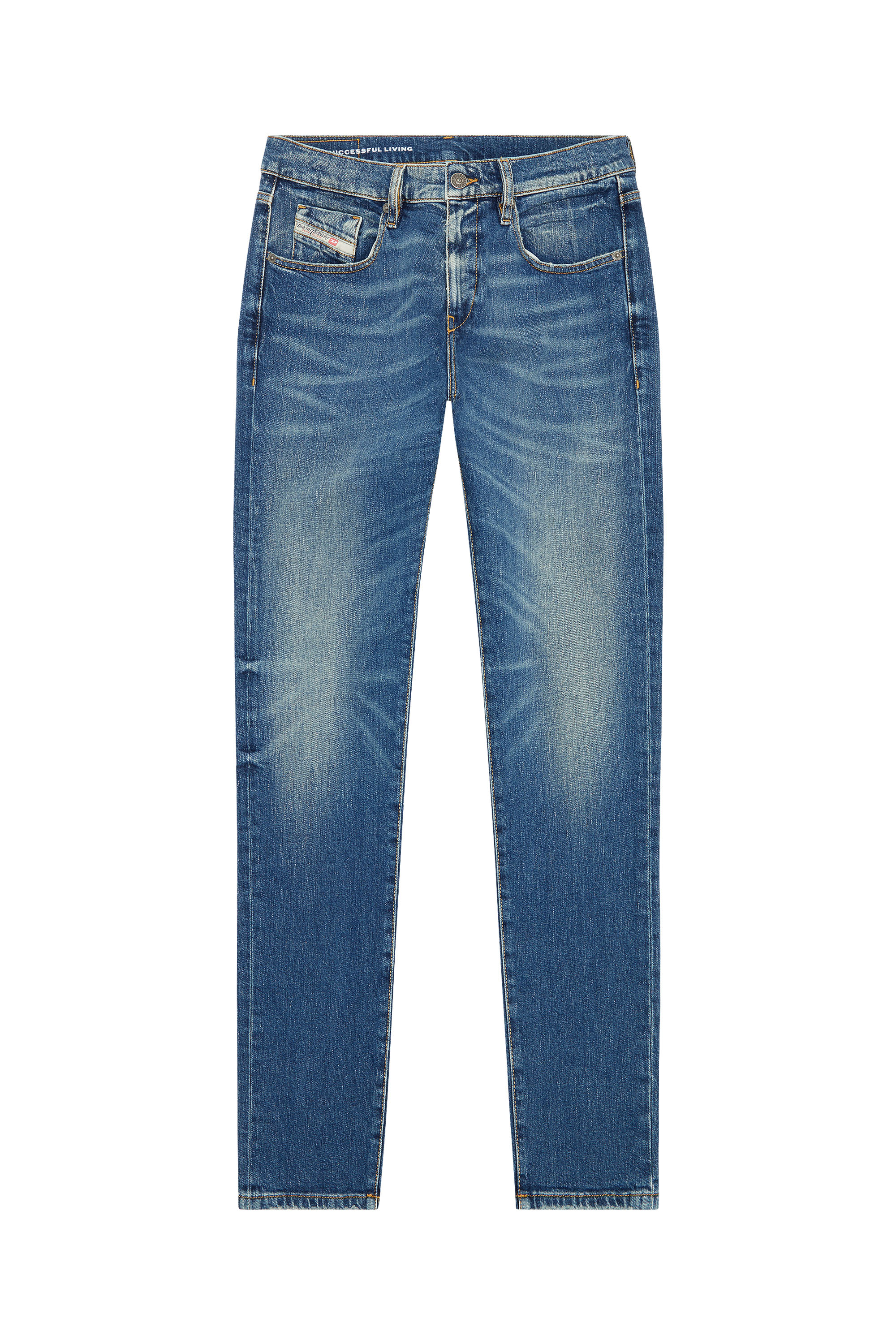 Diesel - Man's Slim Jeans 2019 D-Strukt 007L1, Medium blue - 2