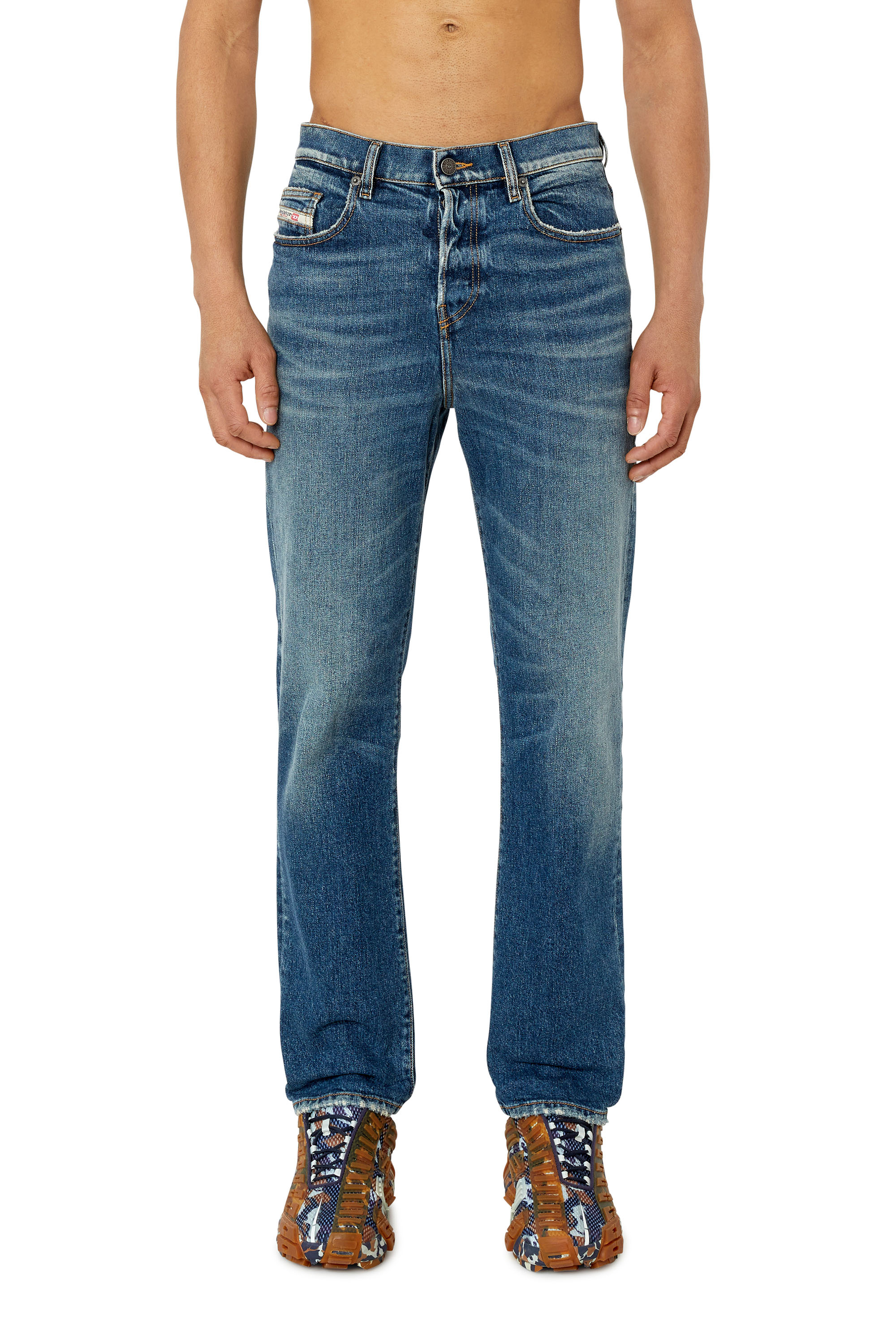 Regular Jeans 2020 D-Viker 007L1, Medium blue Diesel - Man's Regular Jeans 2020 D-Viker 007L1, Medium blue - 3
