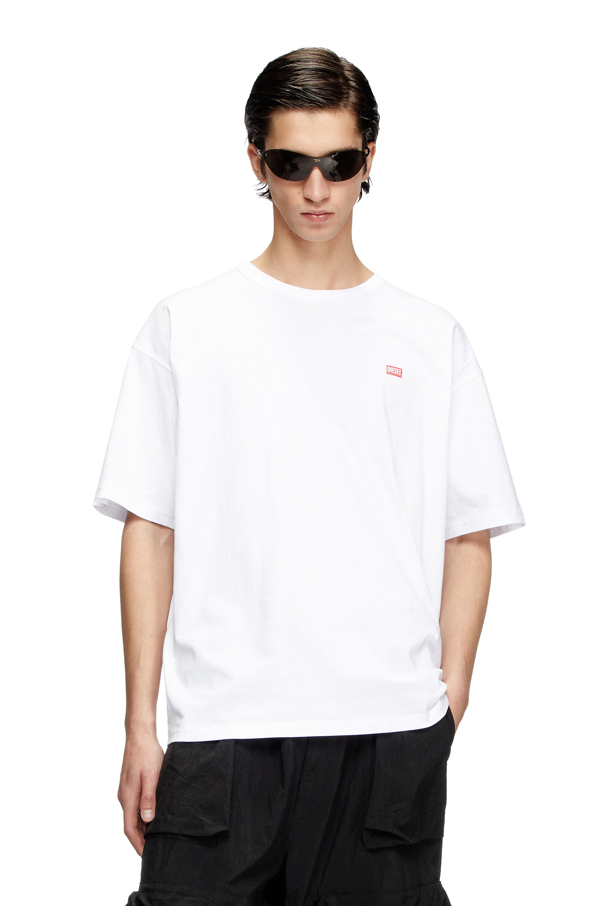 Diesel - T-BOXT-R30, Man's T-shirt with small logo in White - 1