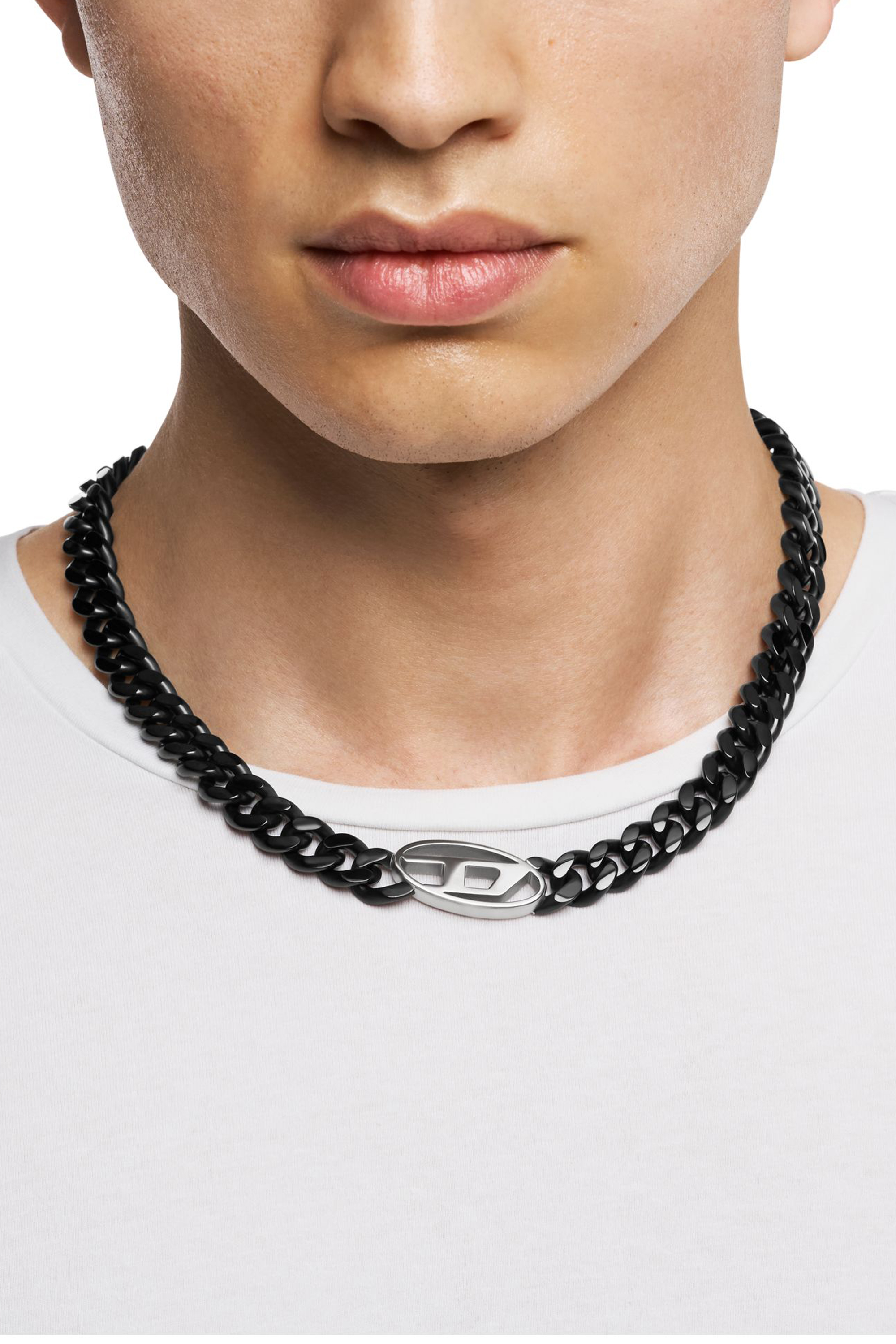 Diesel - DX1610931, Unisex's Stainless Steel Chain Necklace in Black - 4