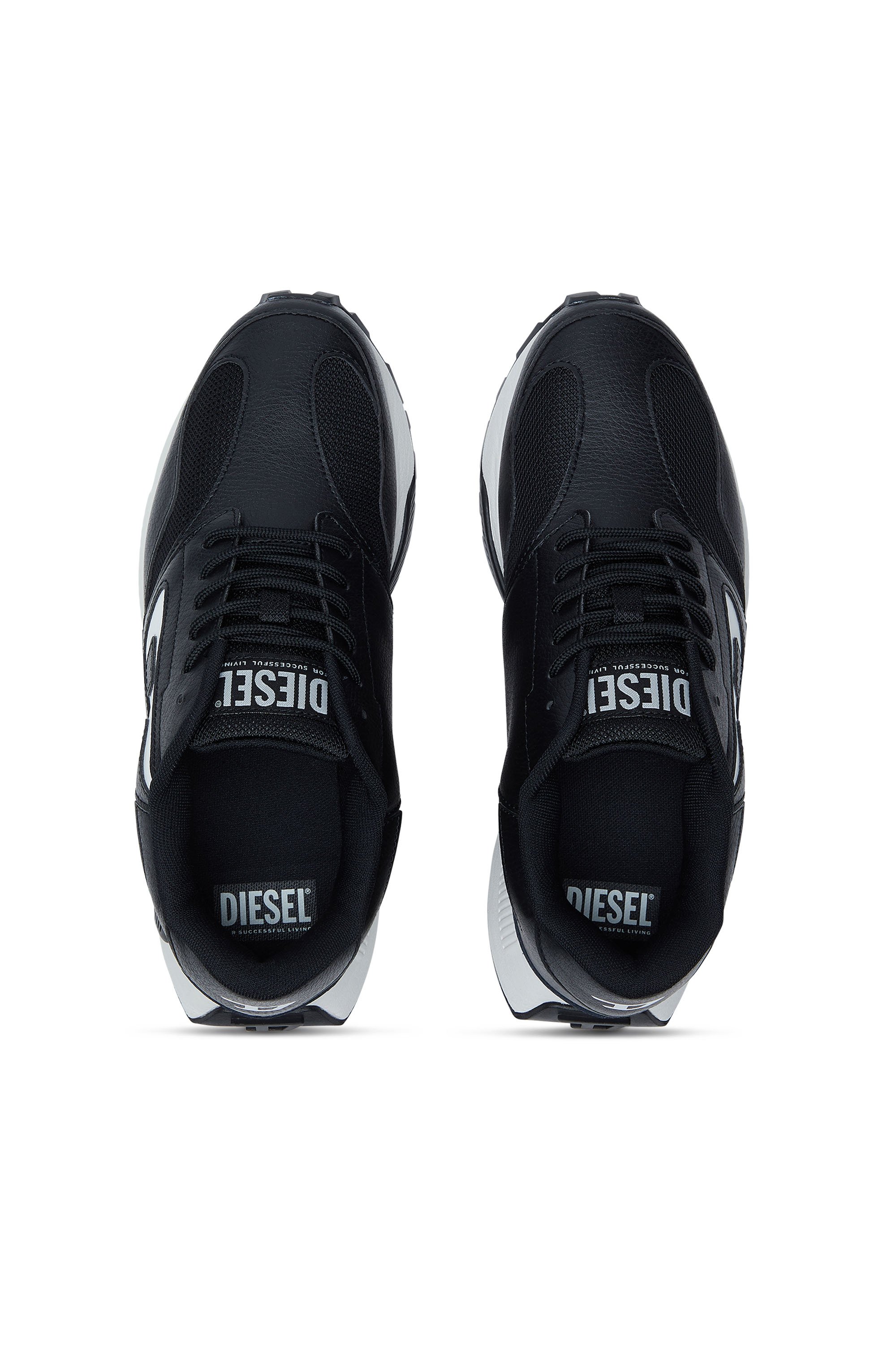 Diesel - S-TAME-D RUNNING, Man's S-Tame-D-Sneakers in mesh, suede and PU in Black - 5