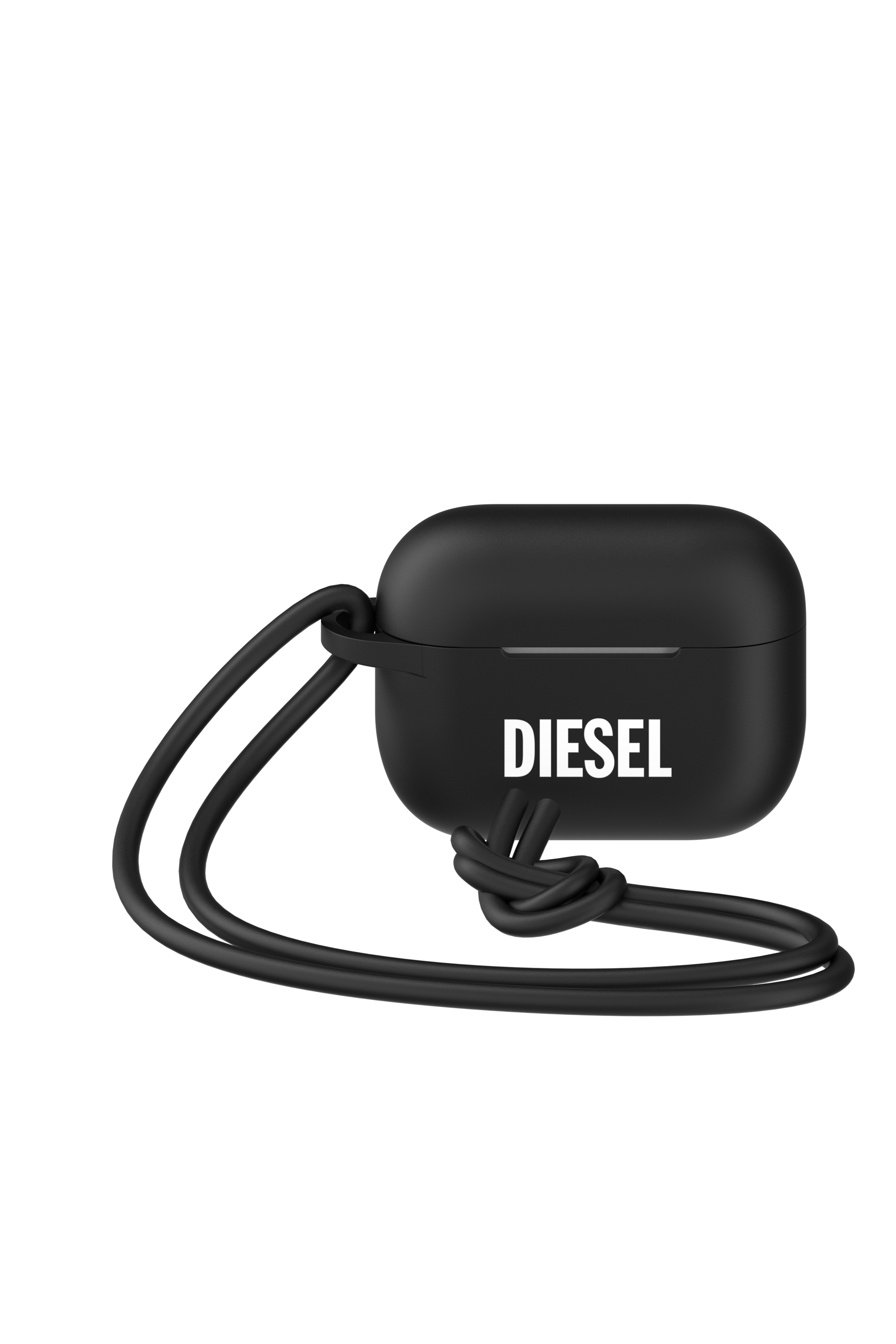 Diesel - 49863 AIRPOD CASE, Unisex Airpod case with lanyard for AirPods pro in Black - Image 5