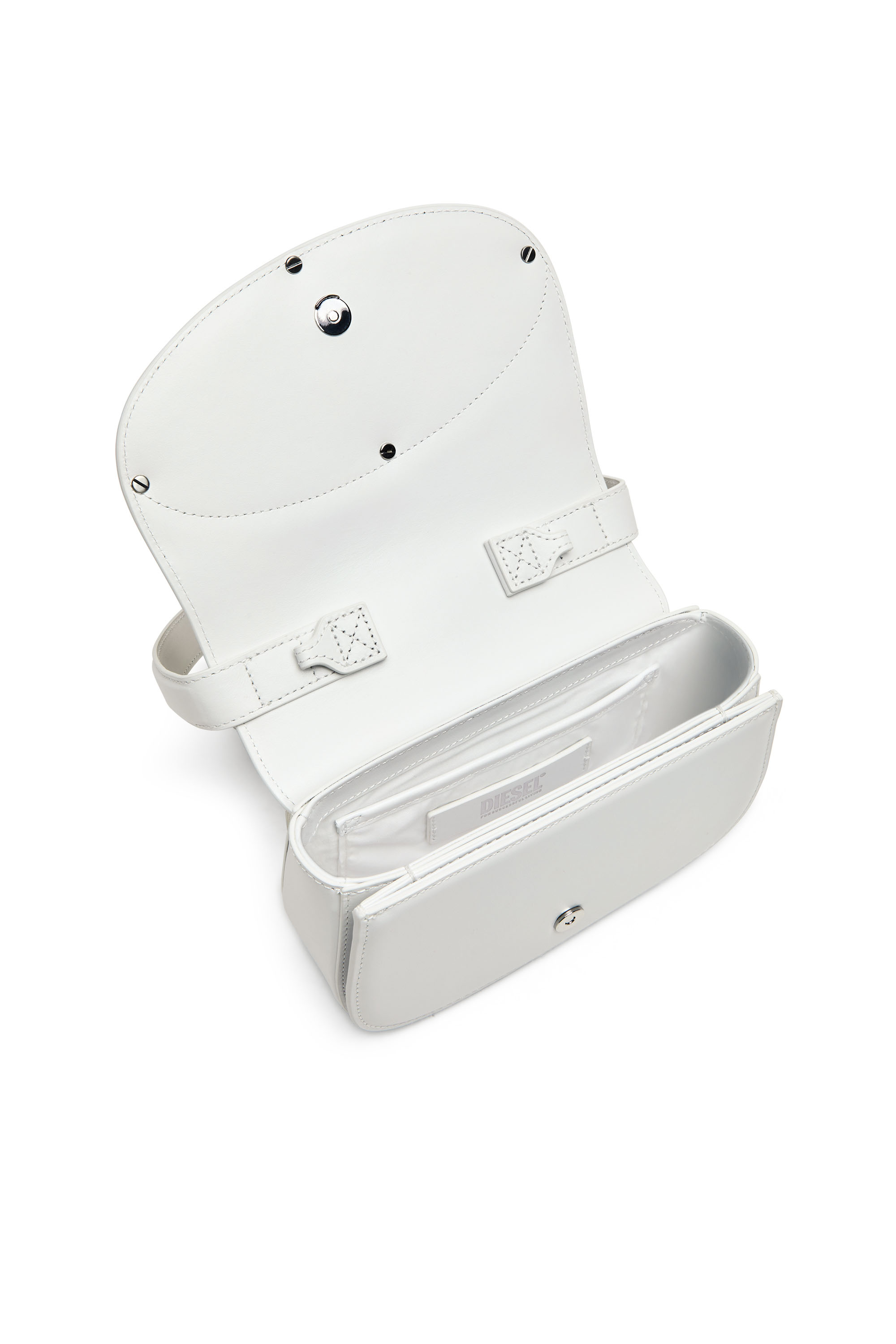 Diesel - 1DR, Woman's 1DR-Iconic shoulder bag in nappa leather in White - 3