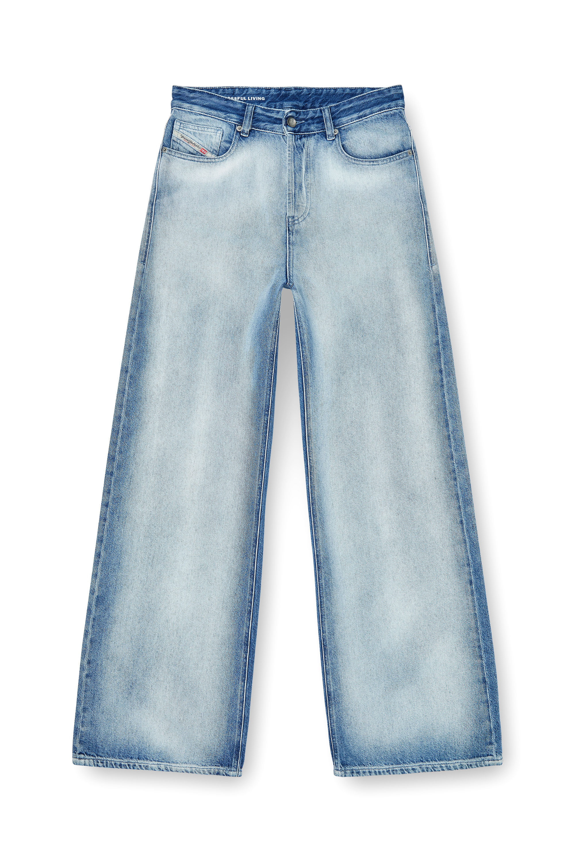 Diesel - Woman's Relaxed Jeans 1996 D-Sire 09P29, Light Blue - 2