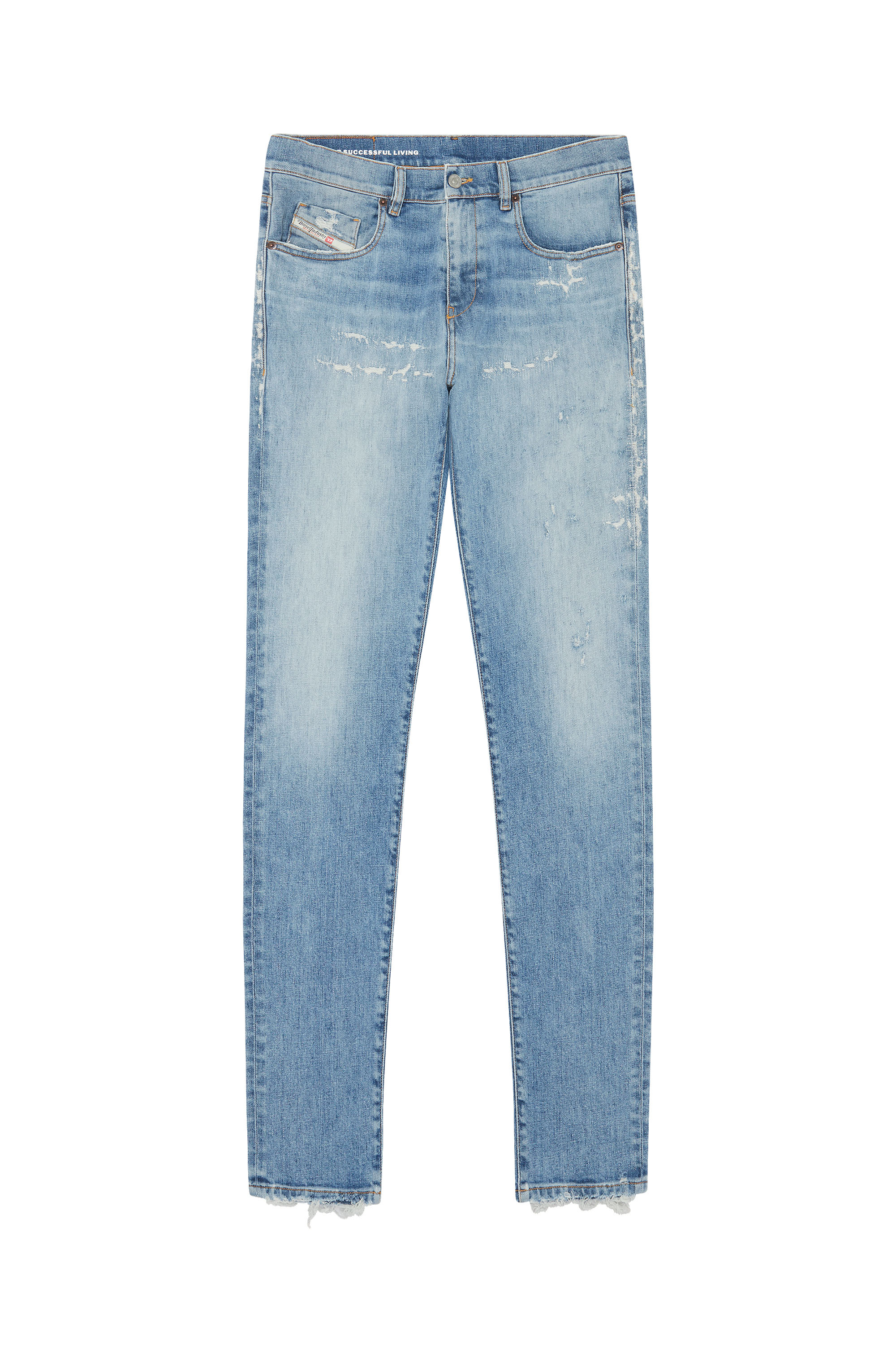 Diesel - Slim Jeans 2019 D-Strukt 09E73, Light Blue - Image 5