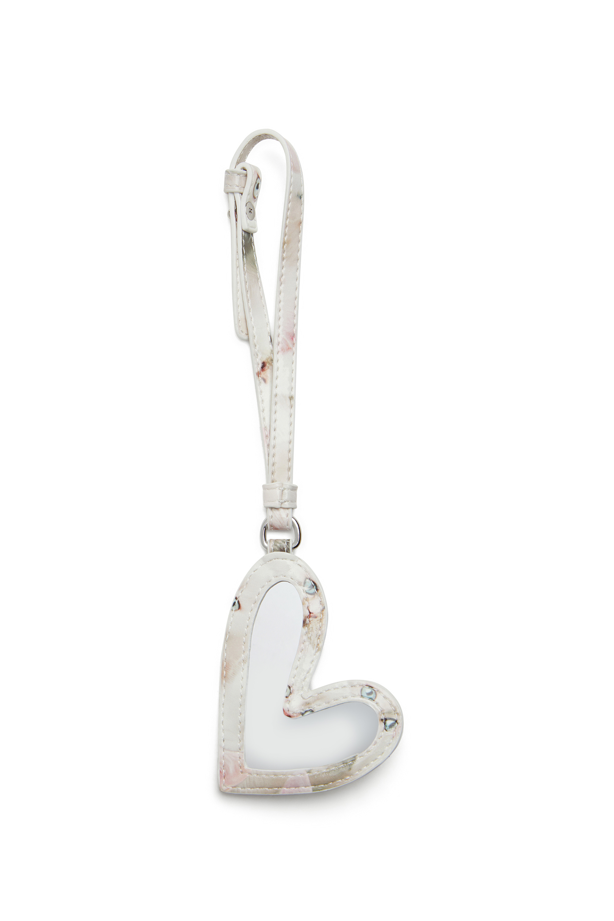 Diesel - PLAY MIRROR, Woman's Heart keychain in White - 2
